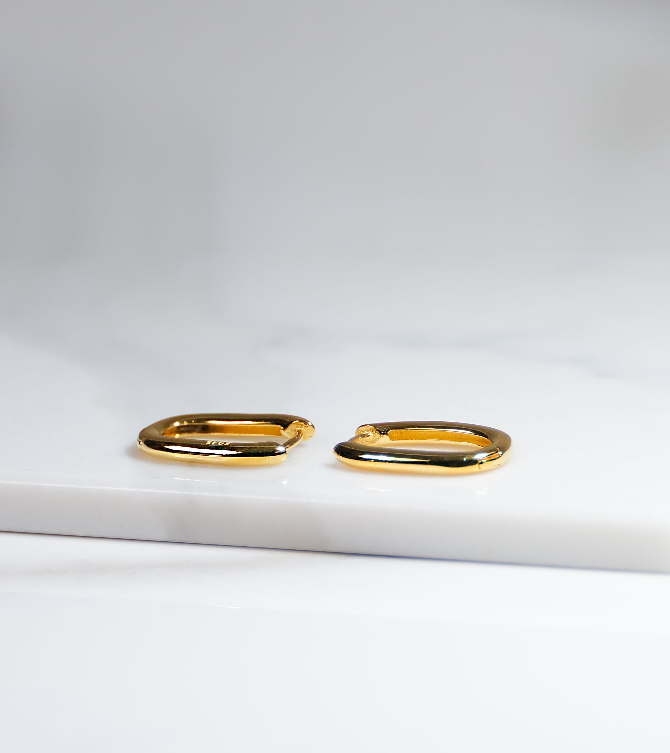 Medium Clip Gold Colour Earrings