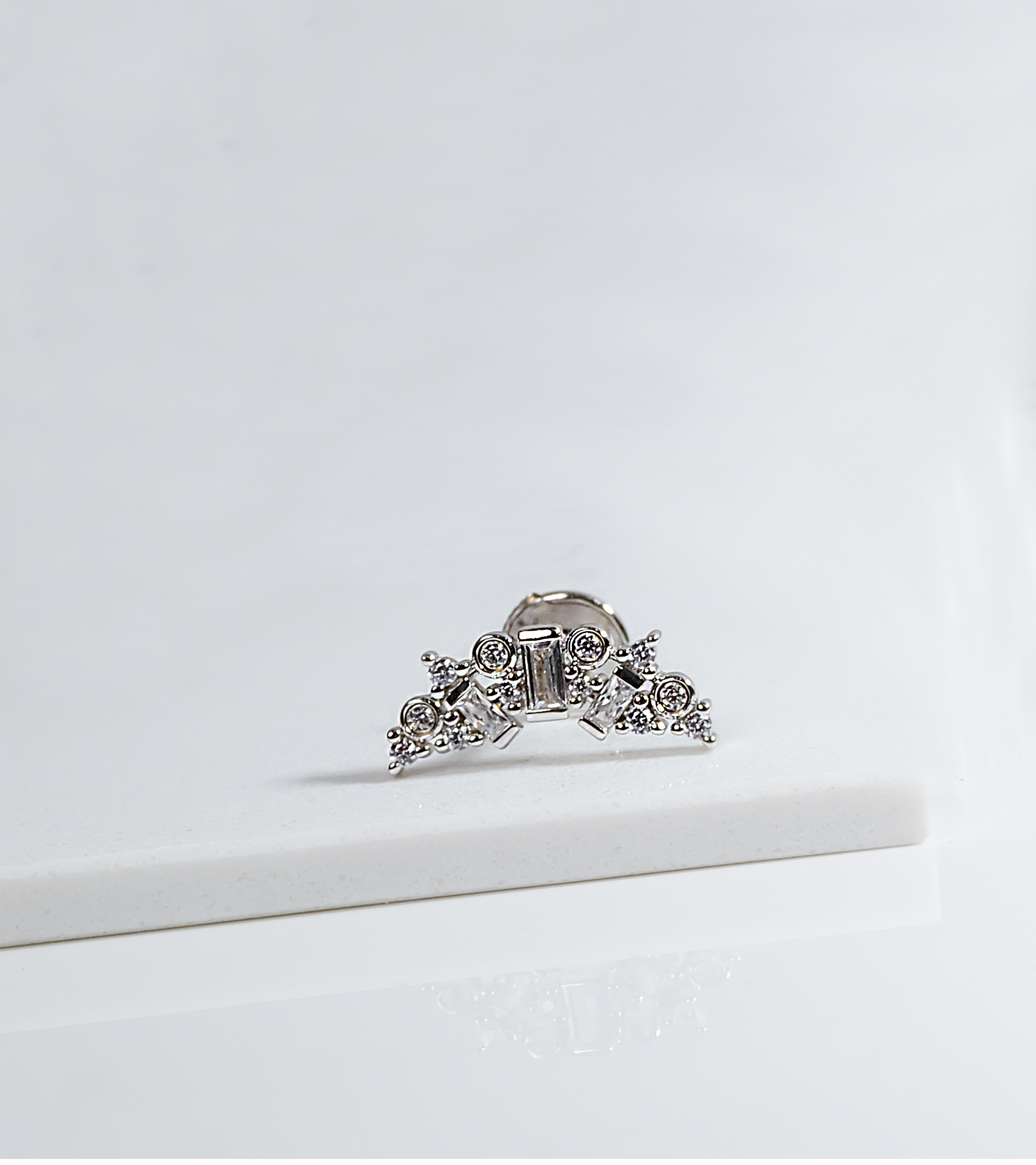 Crystal Crown Stud