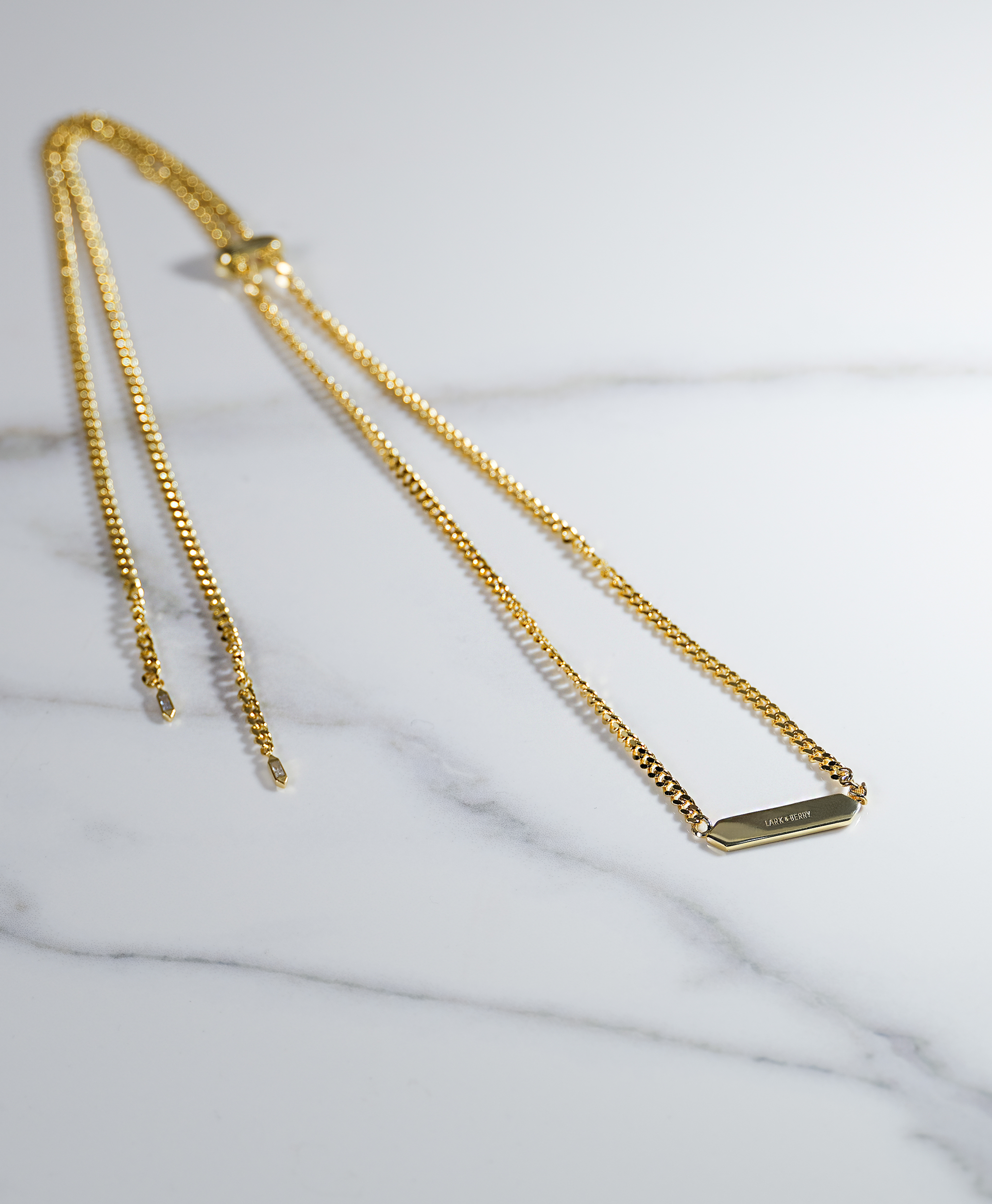 Elegant Gold Bar Necklace
