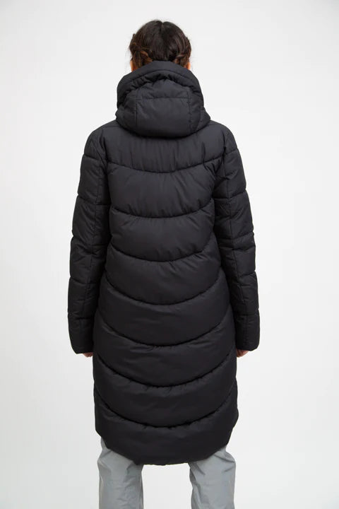 PORTOBELLO II black long puffer jacket - culthread