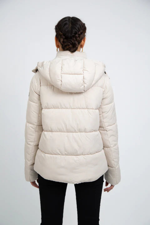 COLVILLE II stone beige puffer jacket - culthread