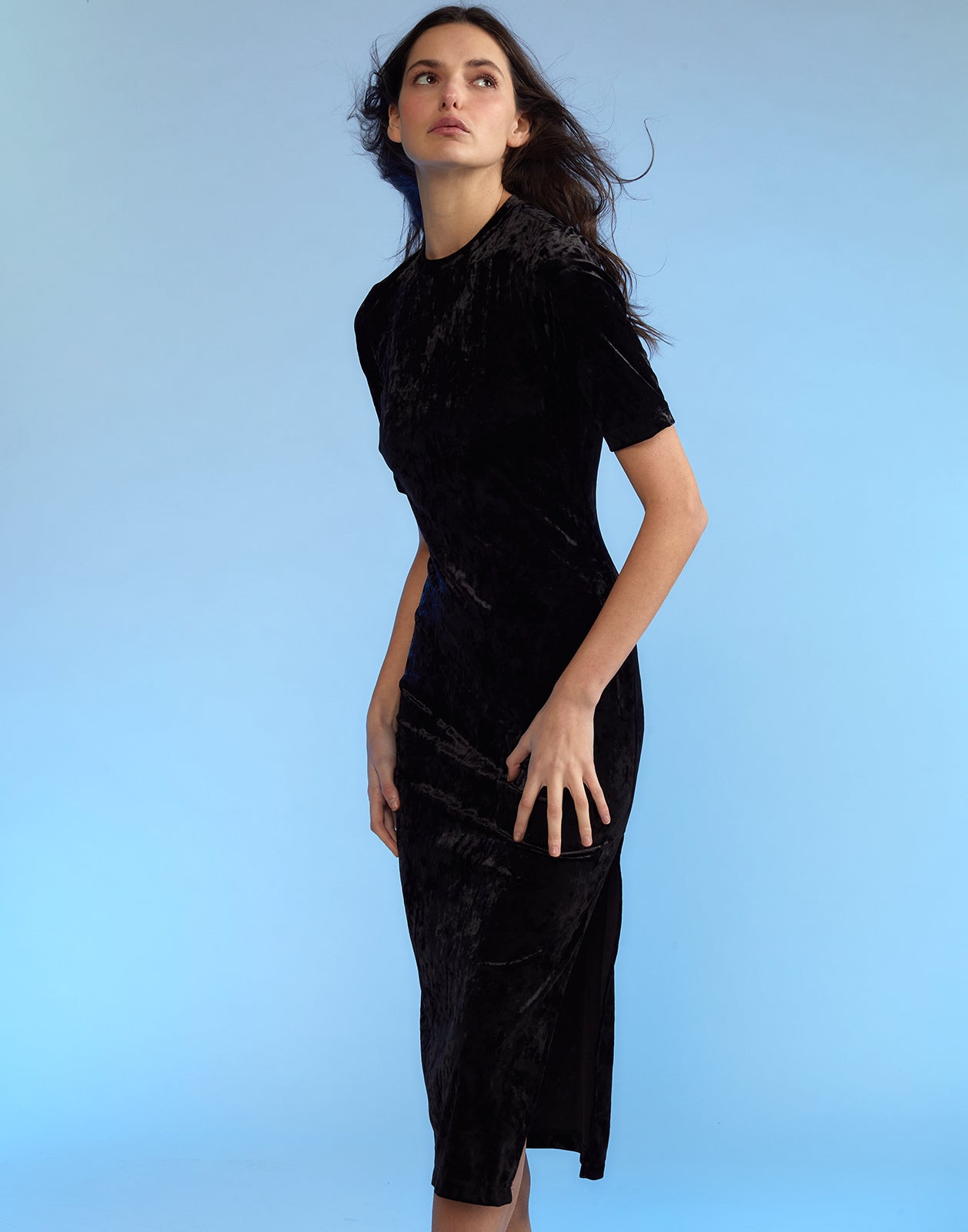 Crush Velvet Tee Dress