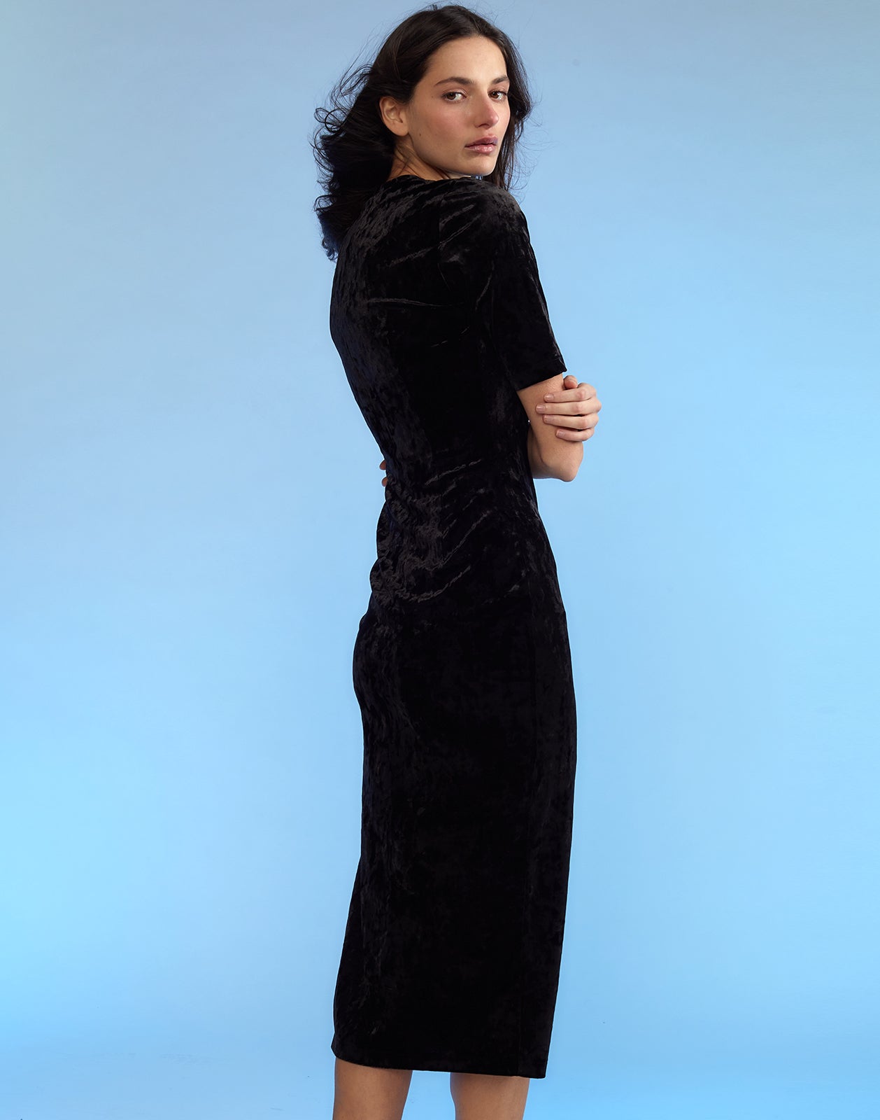 Crush Velvet Tee Dress