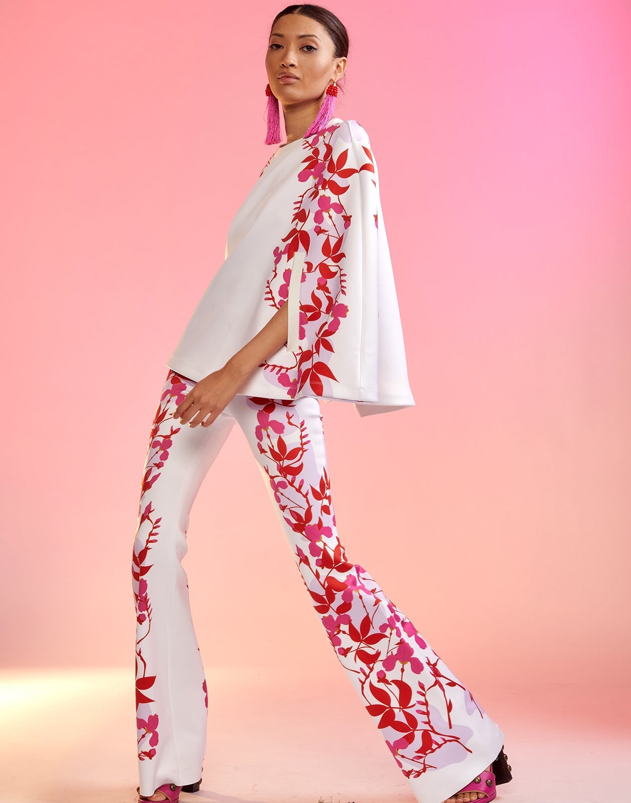 Bonded Fit and Flare Pants