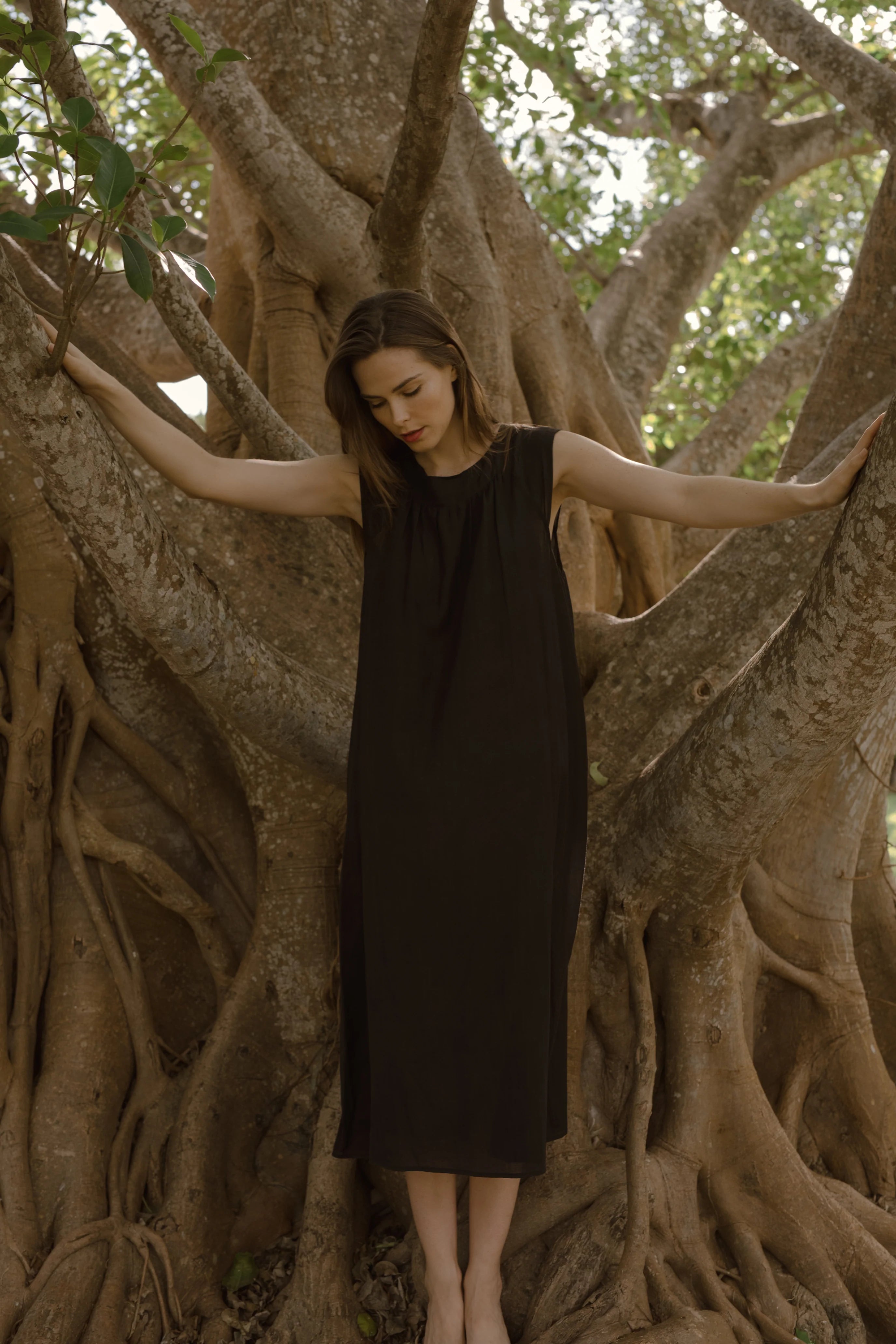 silk nightgown