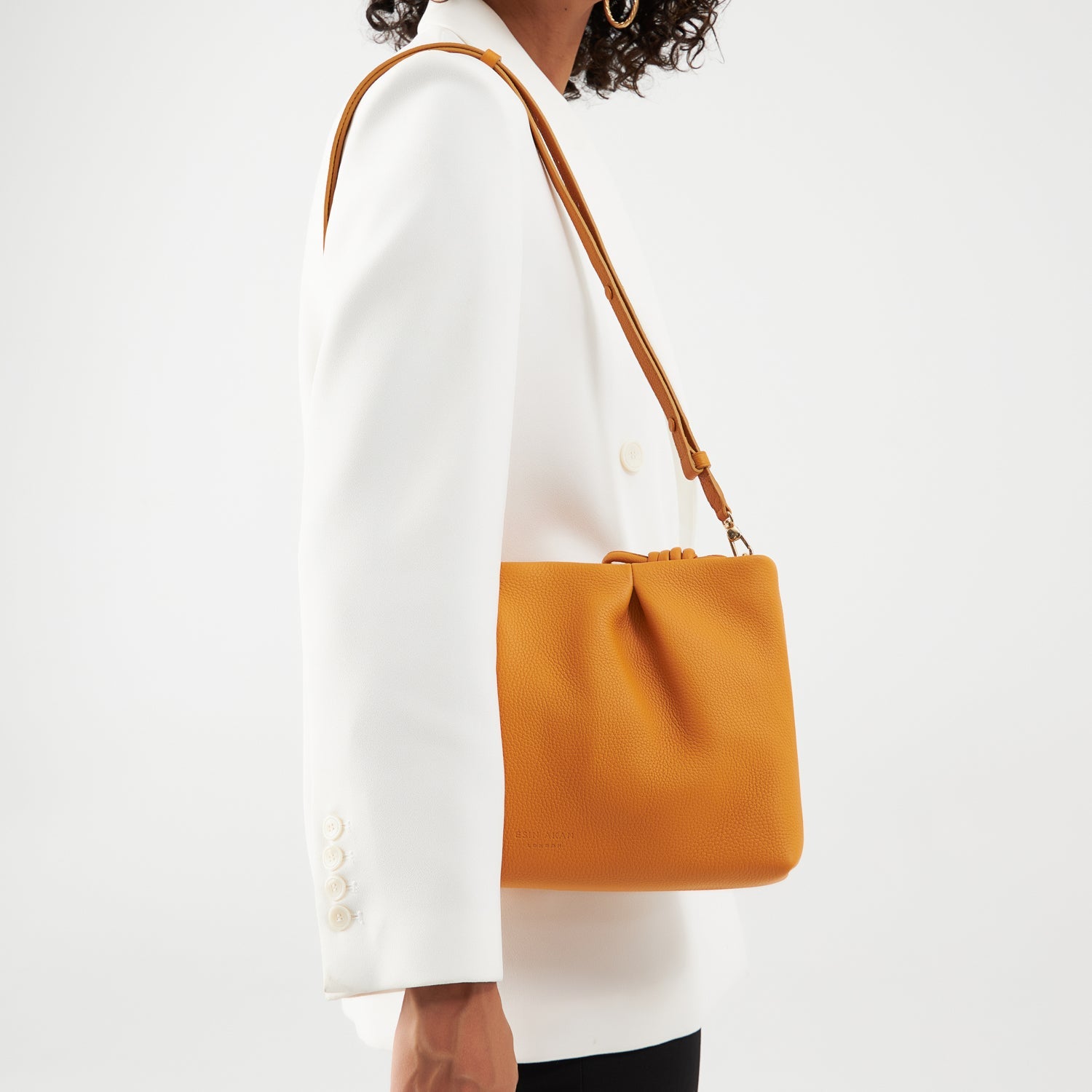 Midi Belgravia Crossbody Bag, Mustard