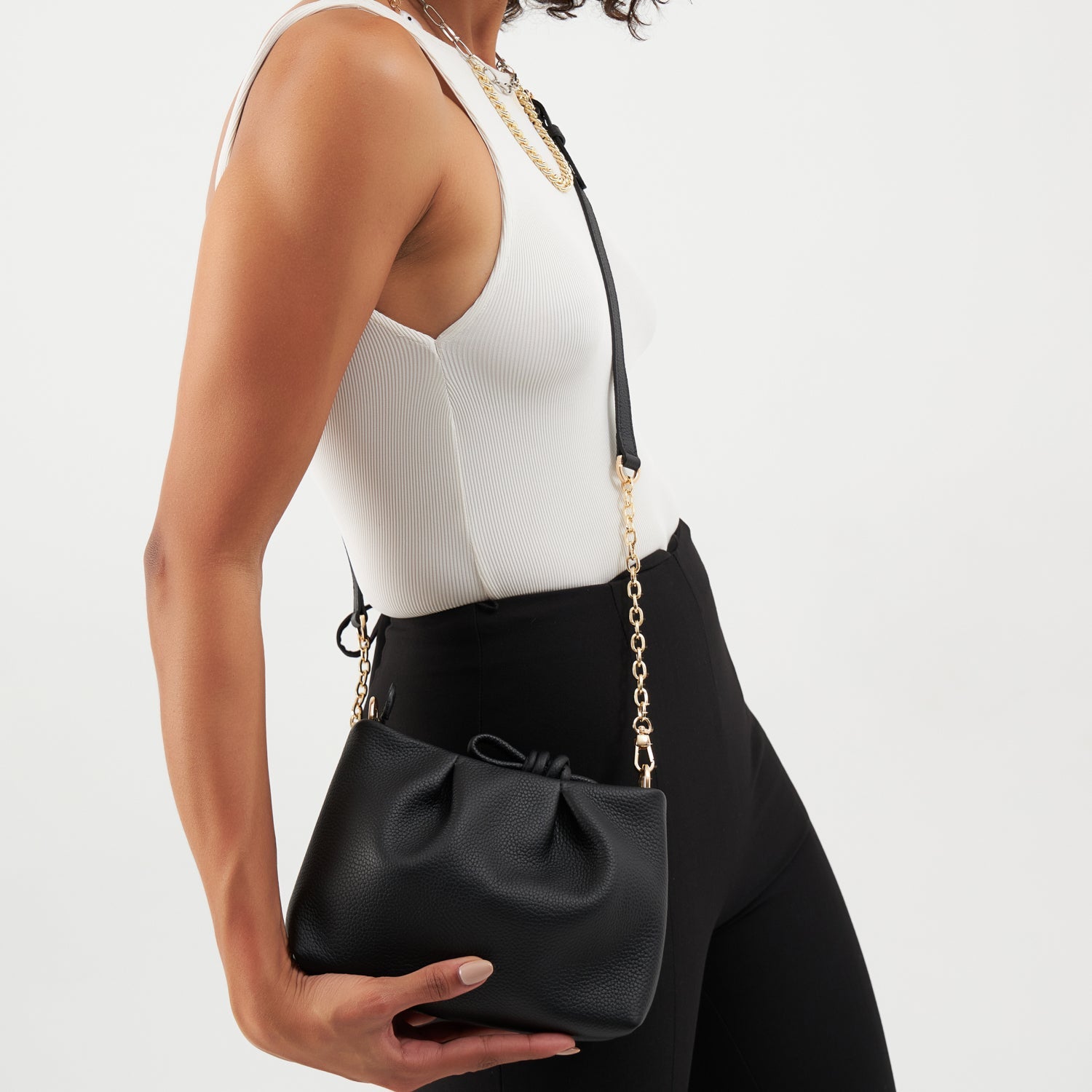 Mini Belgravia, Black Small Crossbody Bag