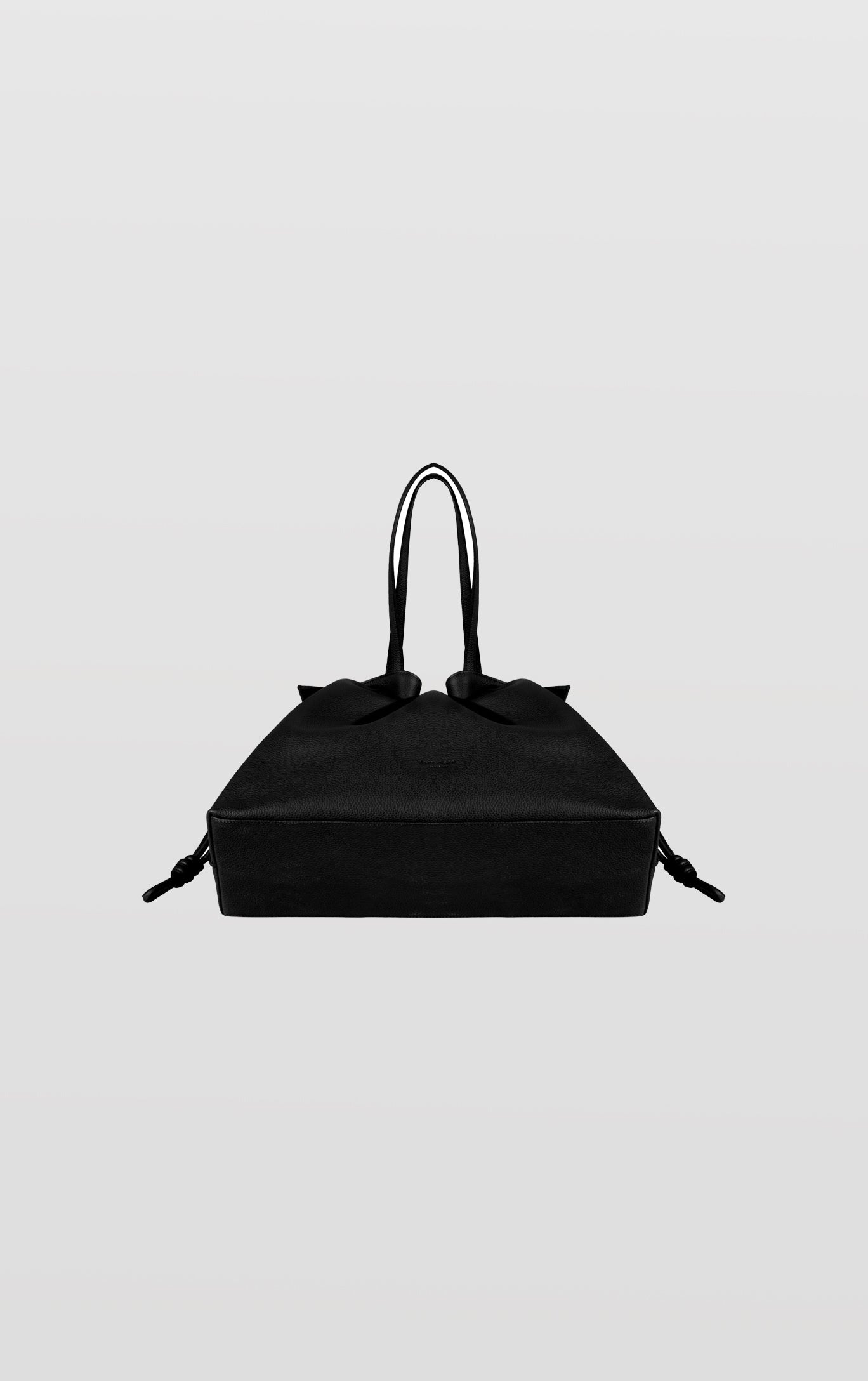 Emma, Black Leather Tote Bag