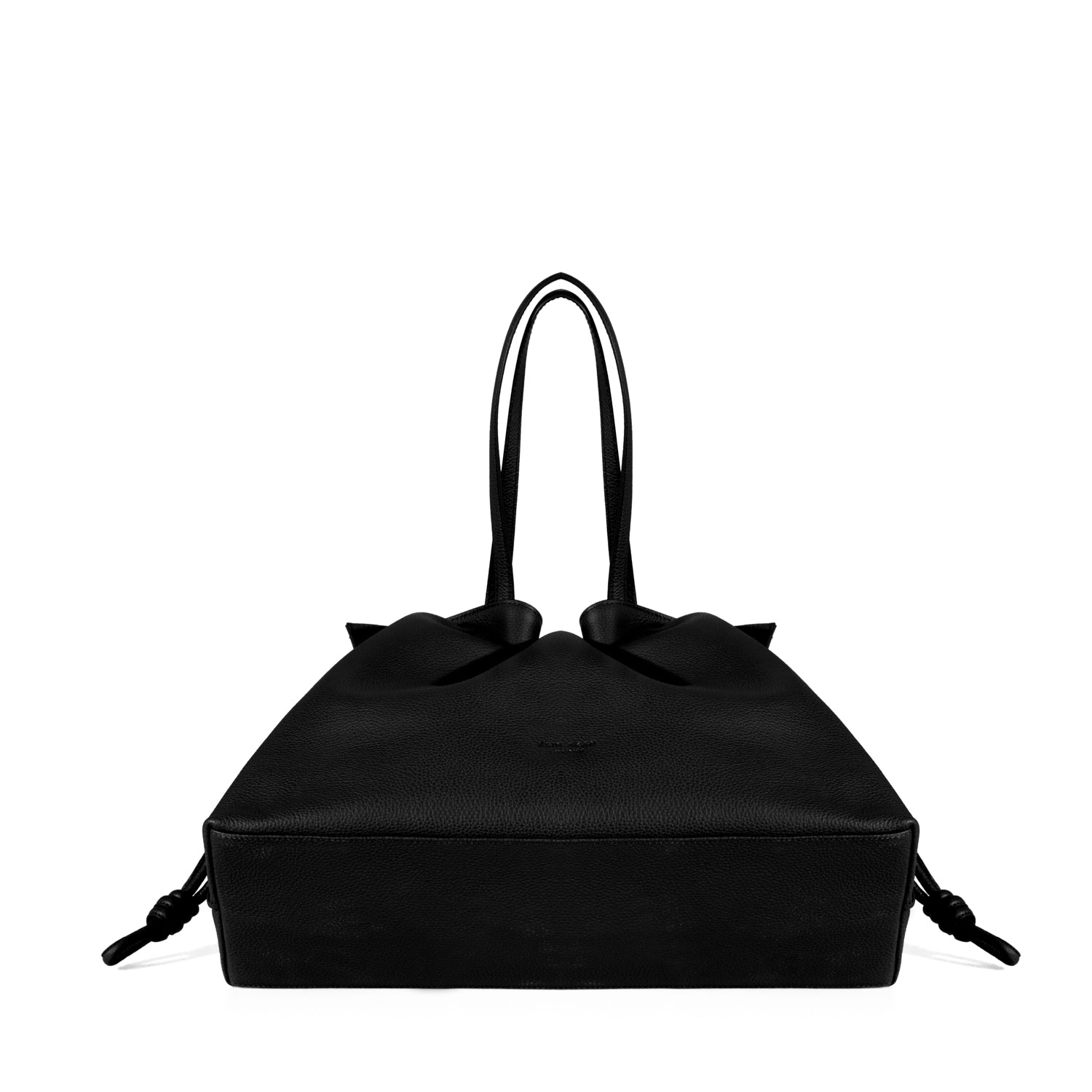 Emma, Black Leather Tote Bag