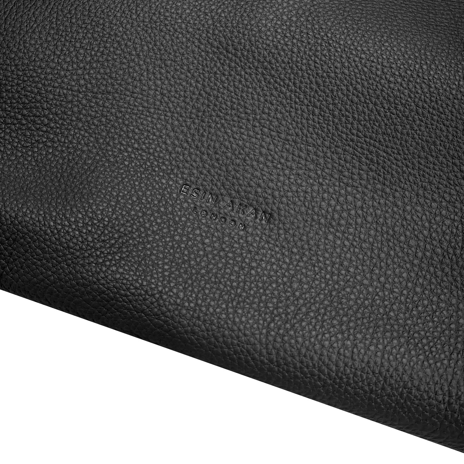 Emma, Black Leather Tote Bag