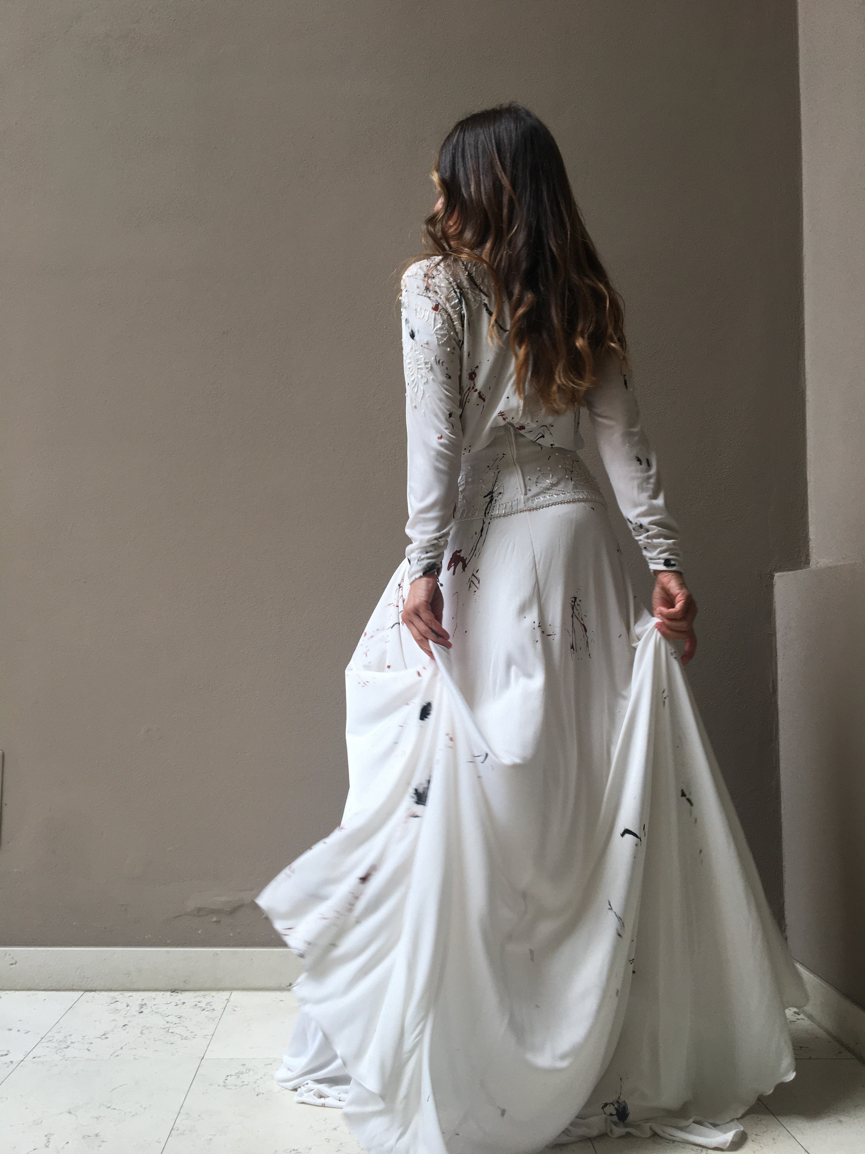 alternative evening dress loladarling handpainted