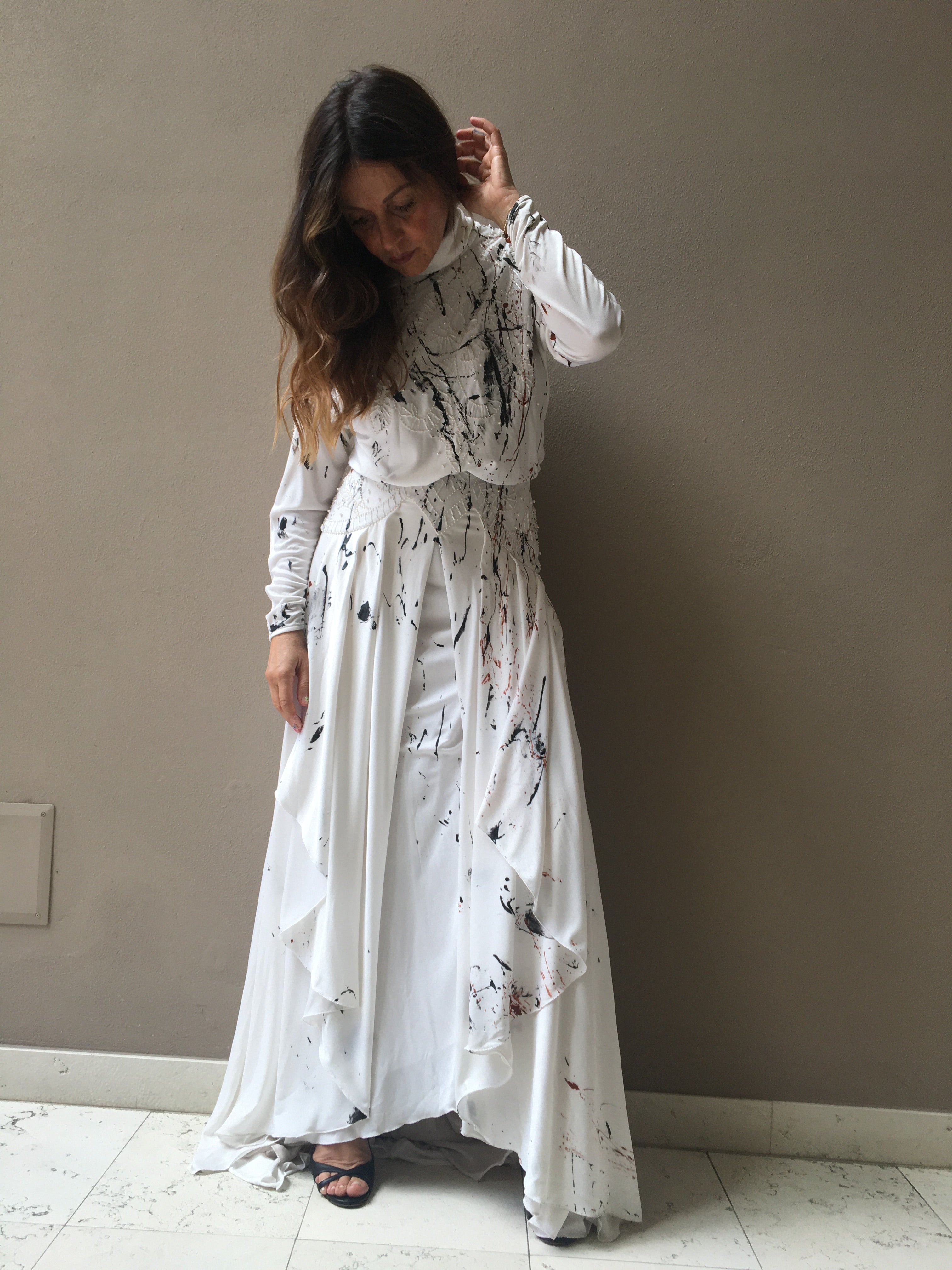 bridal dress loladarling handpainted