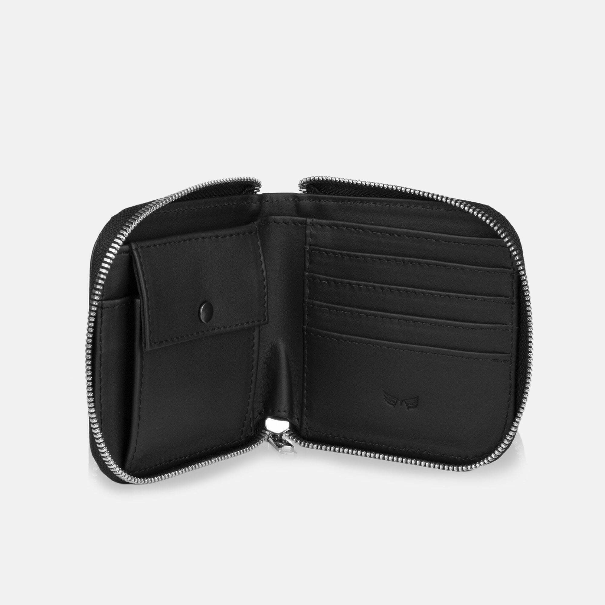 Wings Wallet • Black Croco