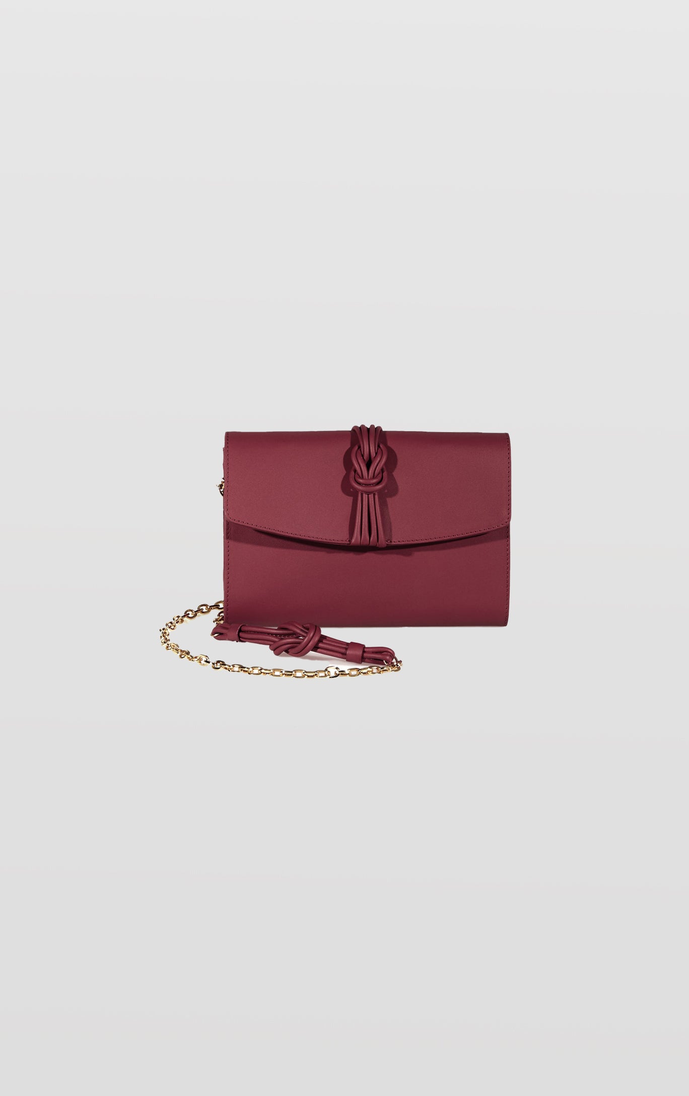 Midi Marylebone, Burgundy Clutch Bag
