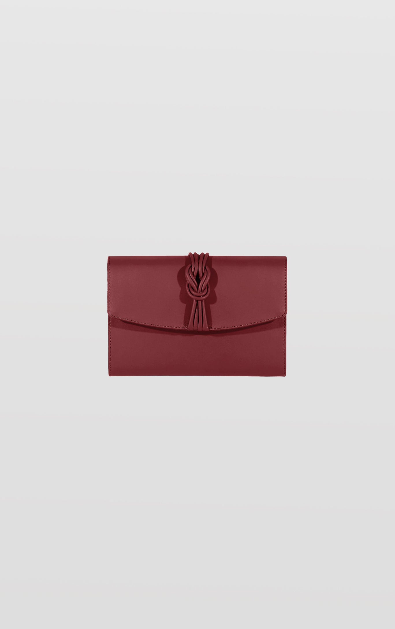 Midi Marylebone, Burgundy Clutch Bag
