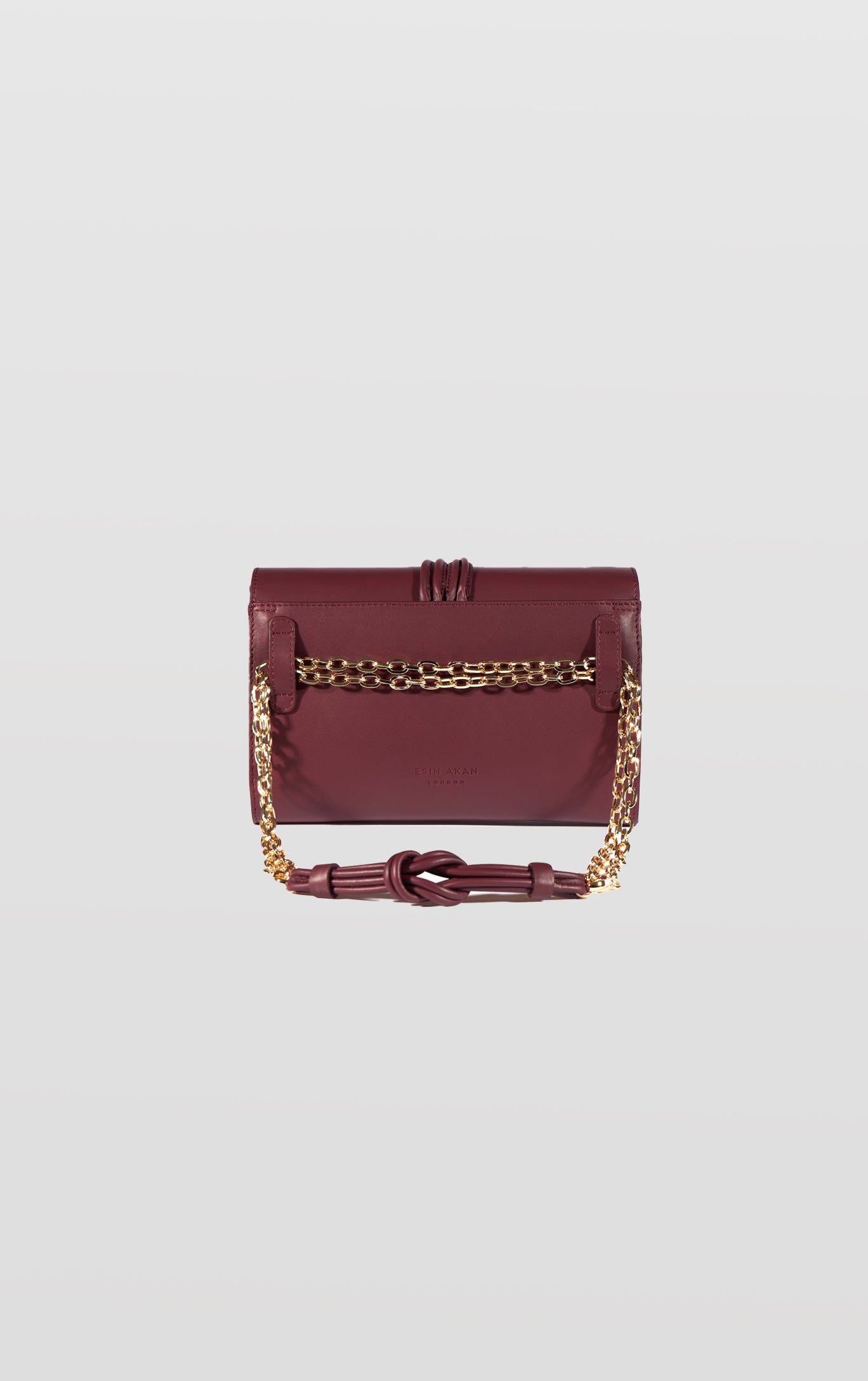 Midi Marylebone, Burgundy Clutch Bag