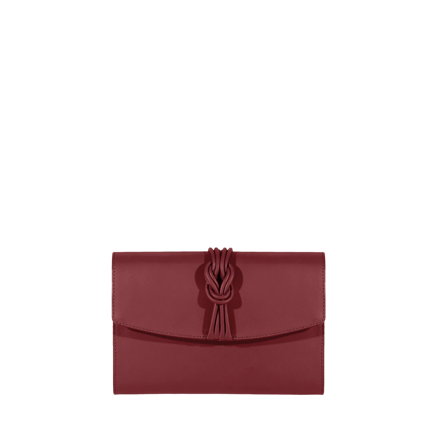 Midi Marylebone, Burgundy Clutch Bag