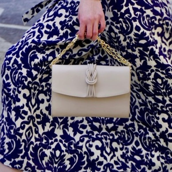 Midi Marylebone, Beige Clutch Bag