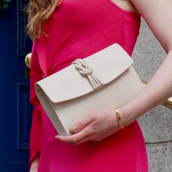 Midi Marylebone, Beige Clutch Bag
