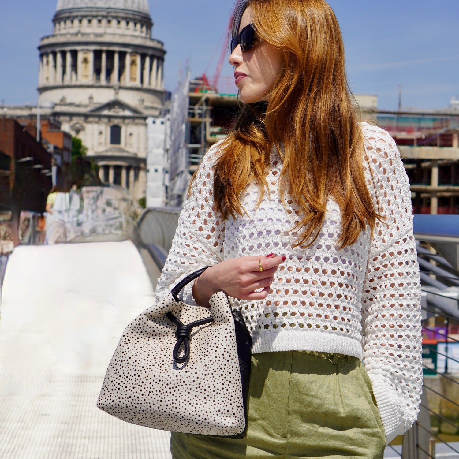 Midi Richmond Bucket Bag, Cheetah