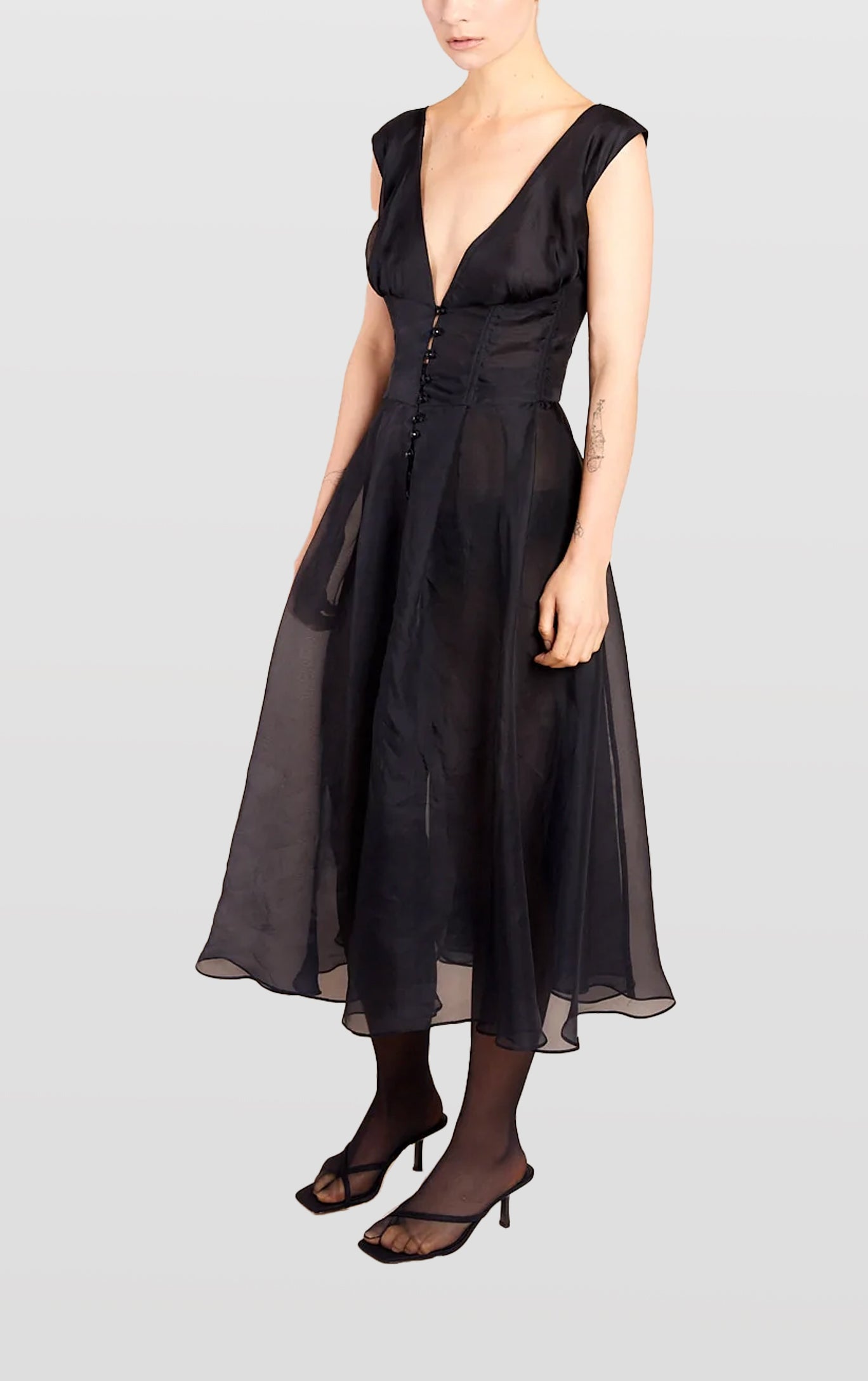 Monic Organza Silk Dress