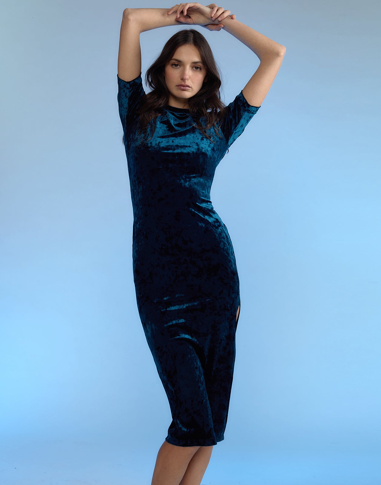 Crushed Velvet Dress