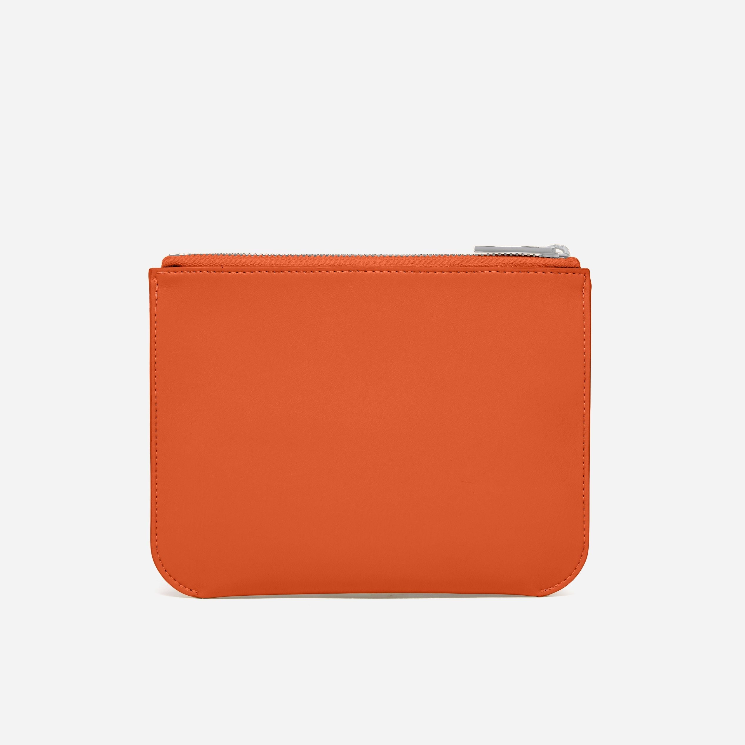 Daley Small Pouch in Blood Orange back view