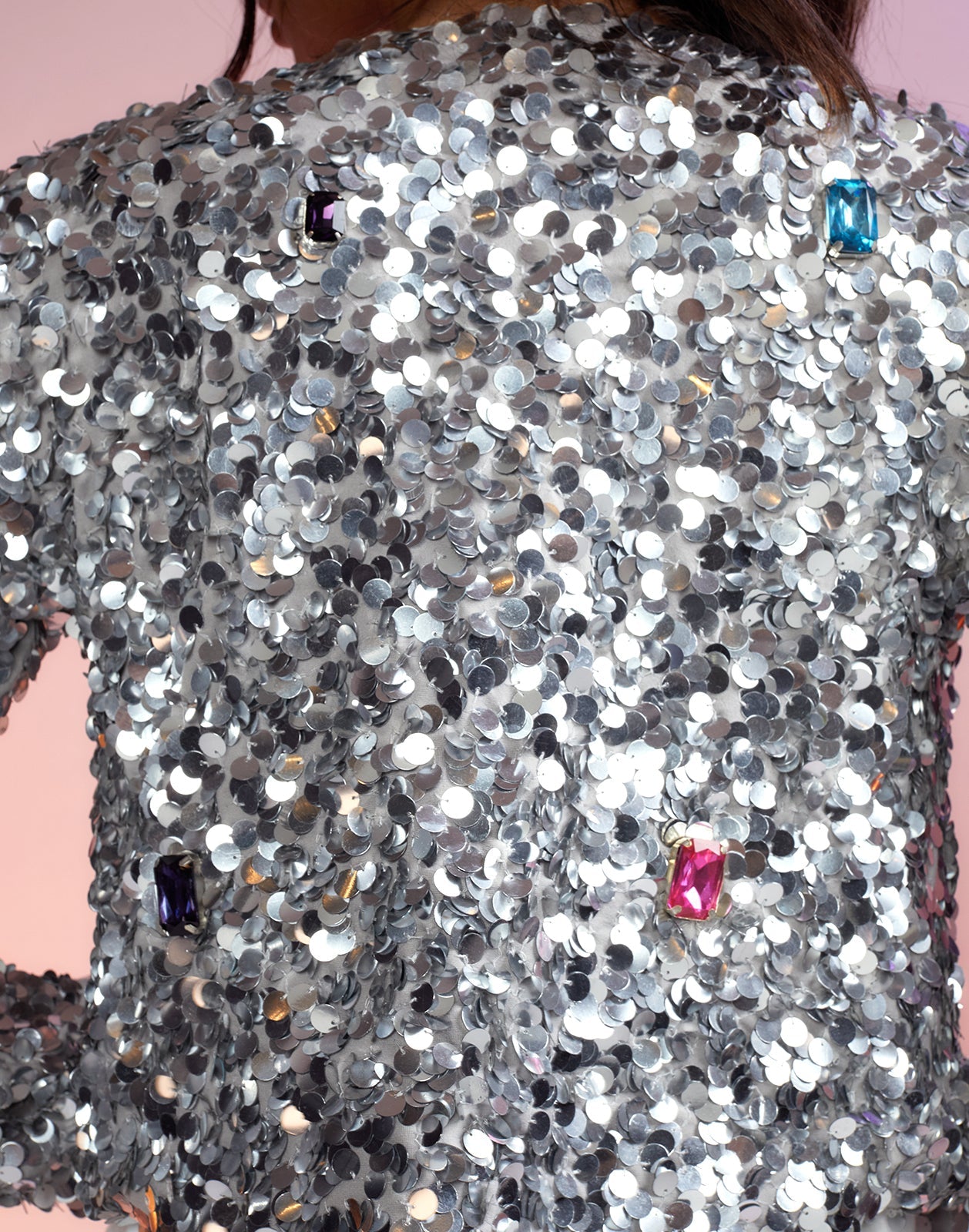 Sequin Cropped Cardigan