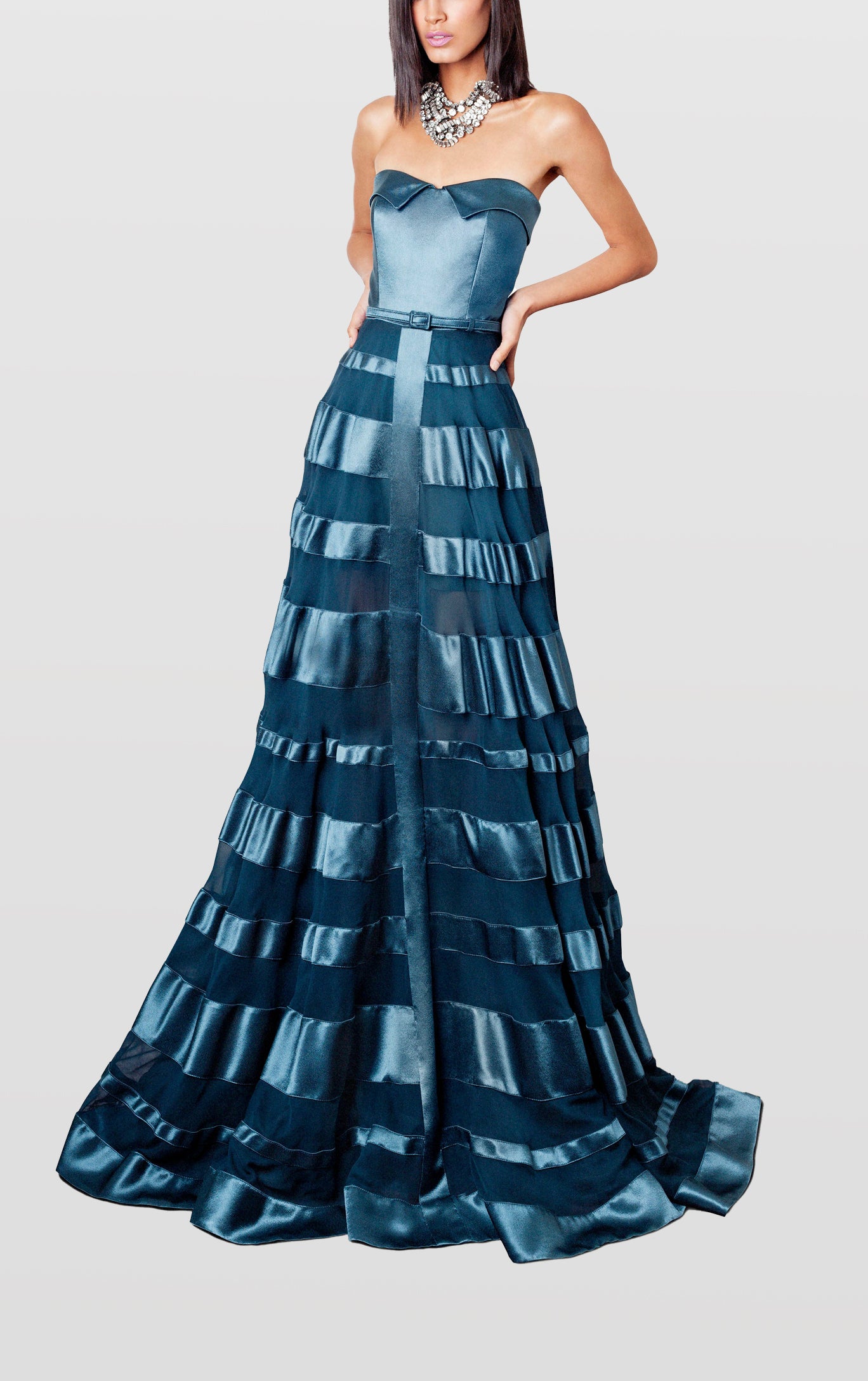 Tiered Corseted Ballgown
