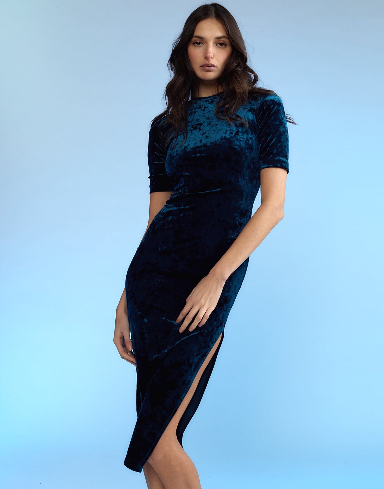 Crushed Velvet Dress