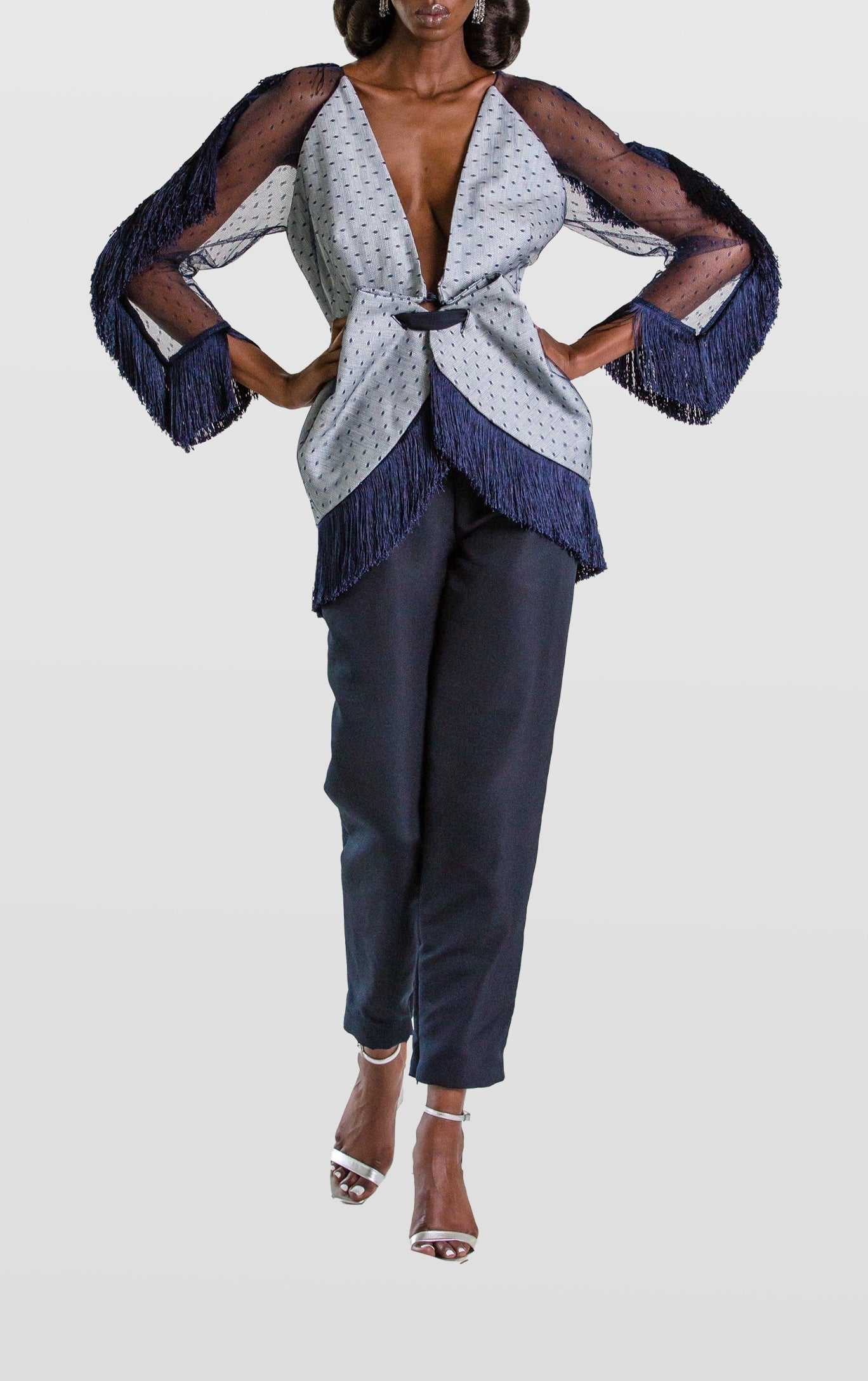 Wool & Tulle Blazer & Silk Faille Trouser | Fall/Winter 2021
