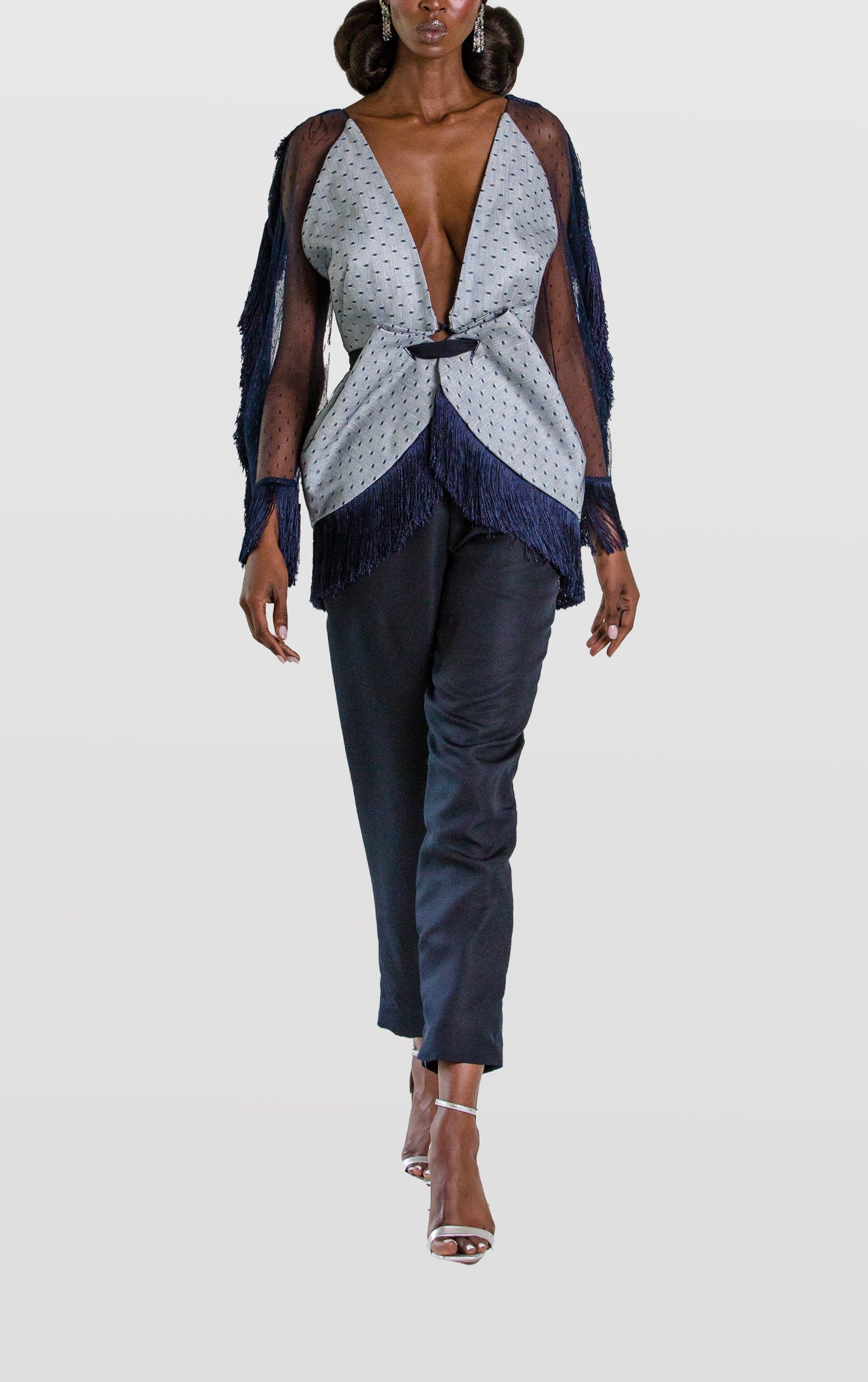Wool & Tulle Blazer & Silk Faille Trouser | Fall/Winter 2021