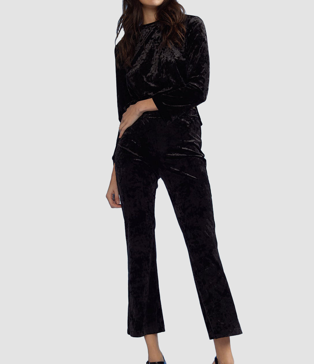 Crushed Velvet Pullover