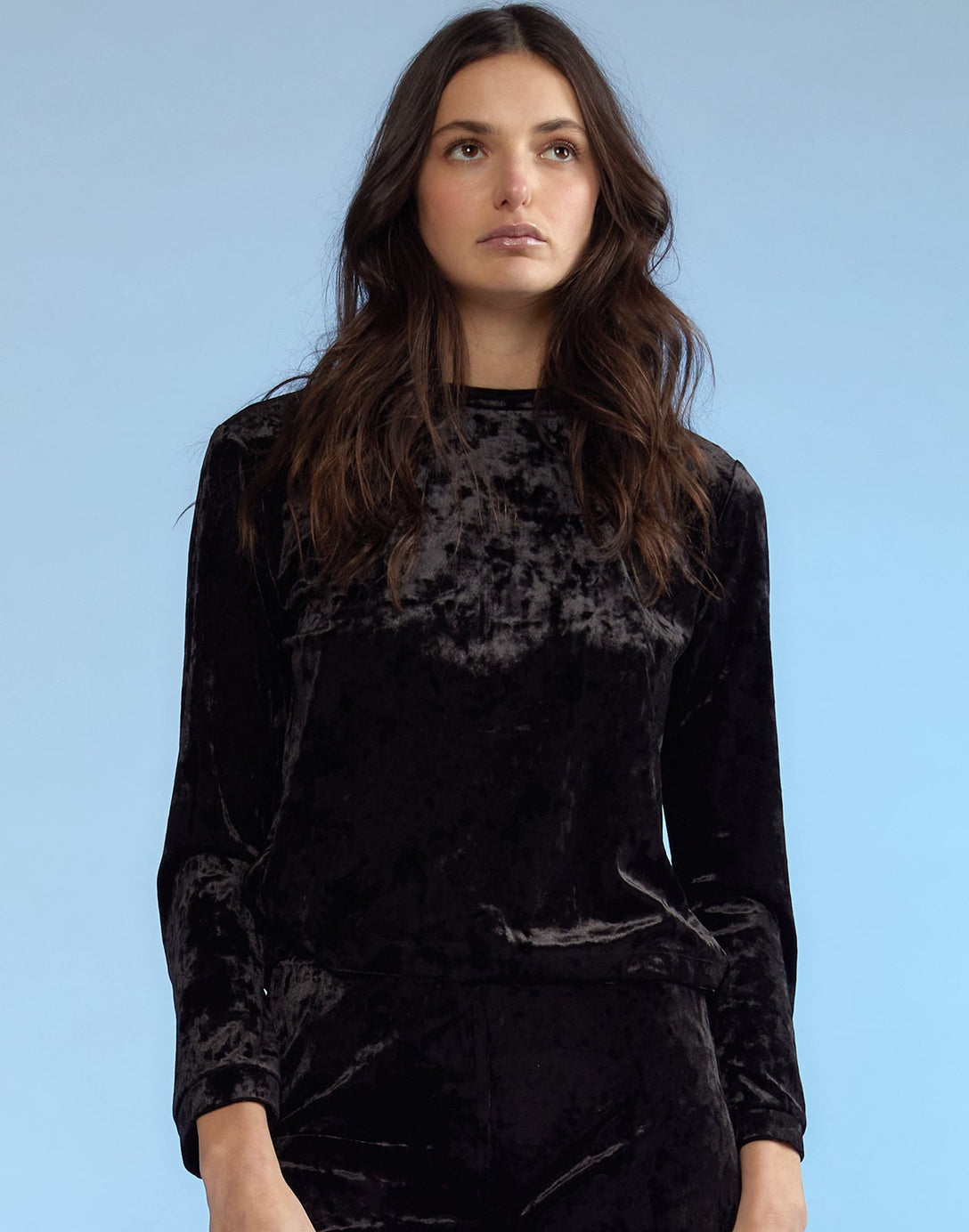 Crushed Velvet Pullover