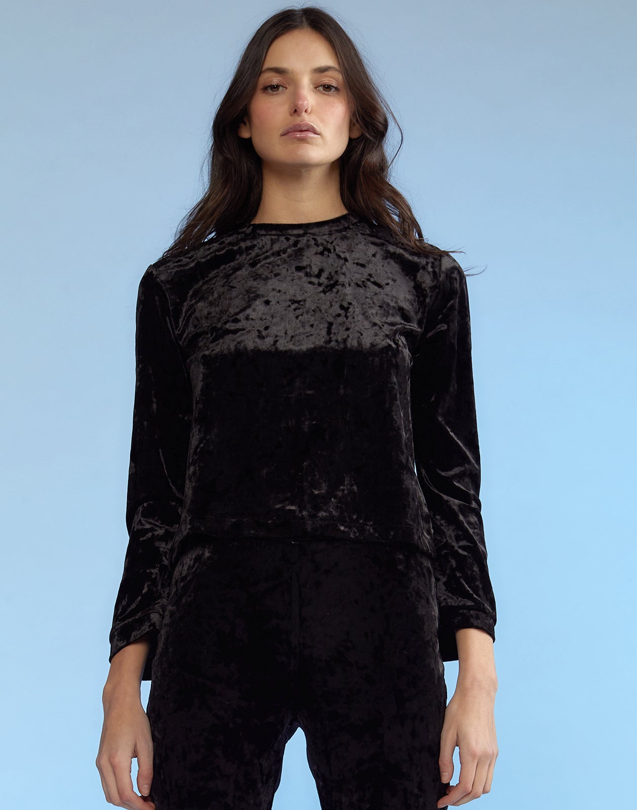 Crushed Velvet Pullover