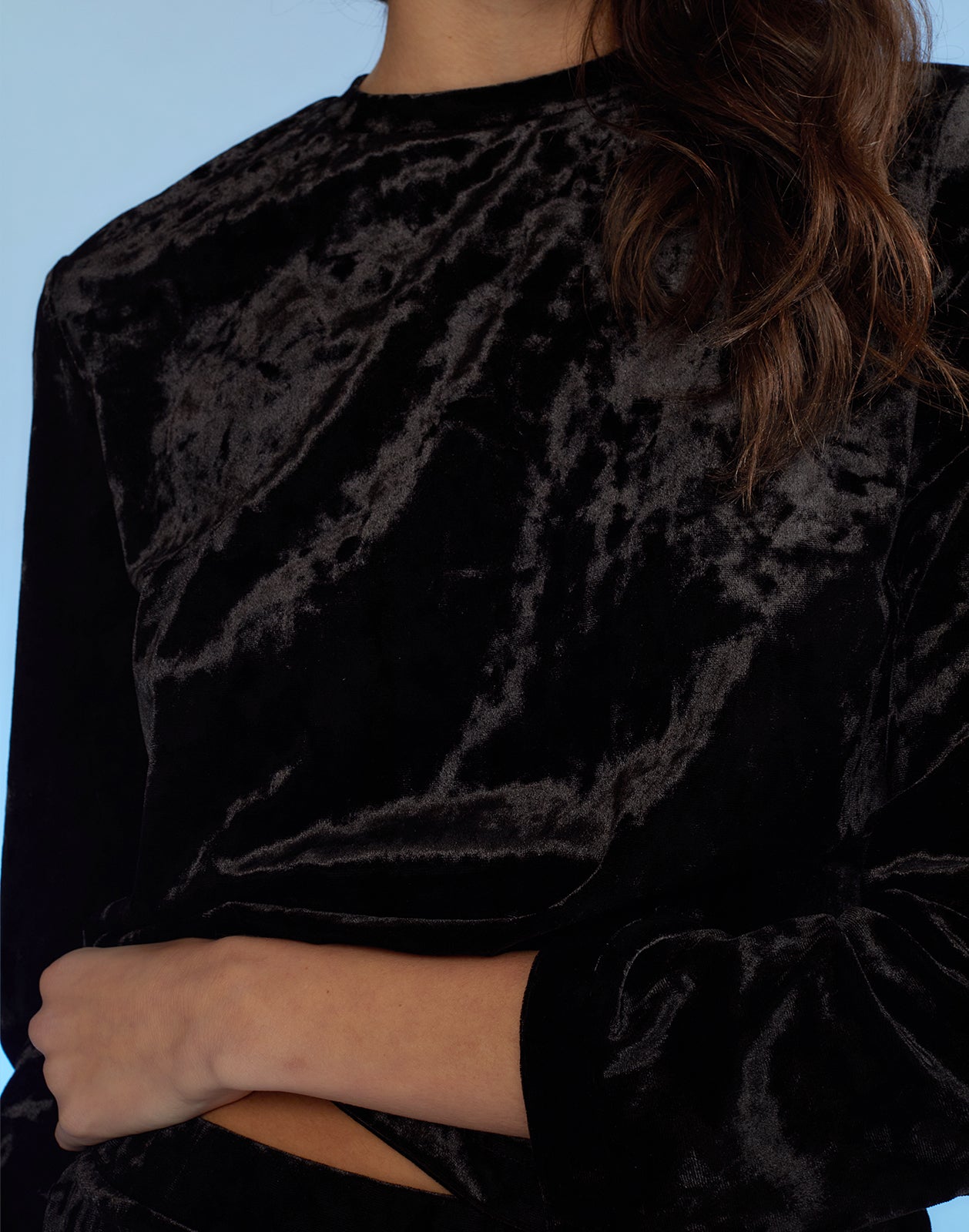 Crushed Velvet Pullover