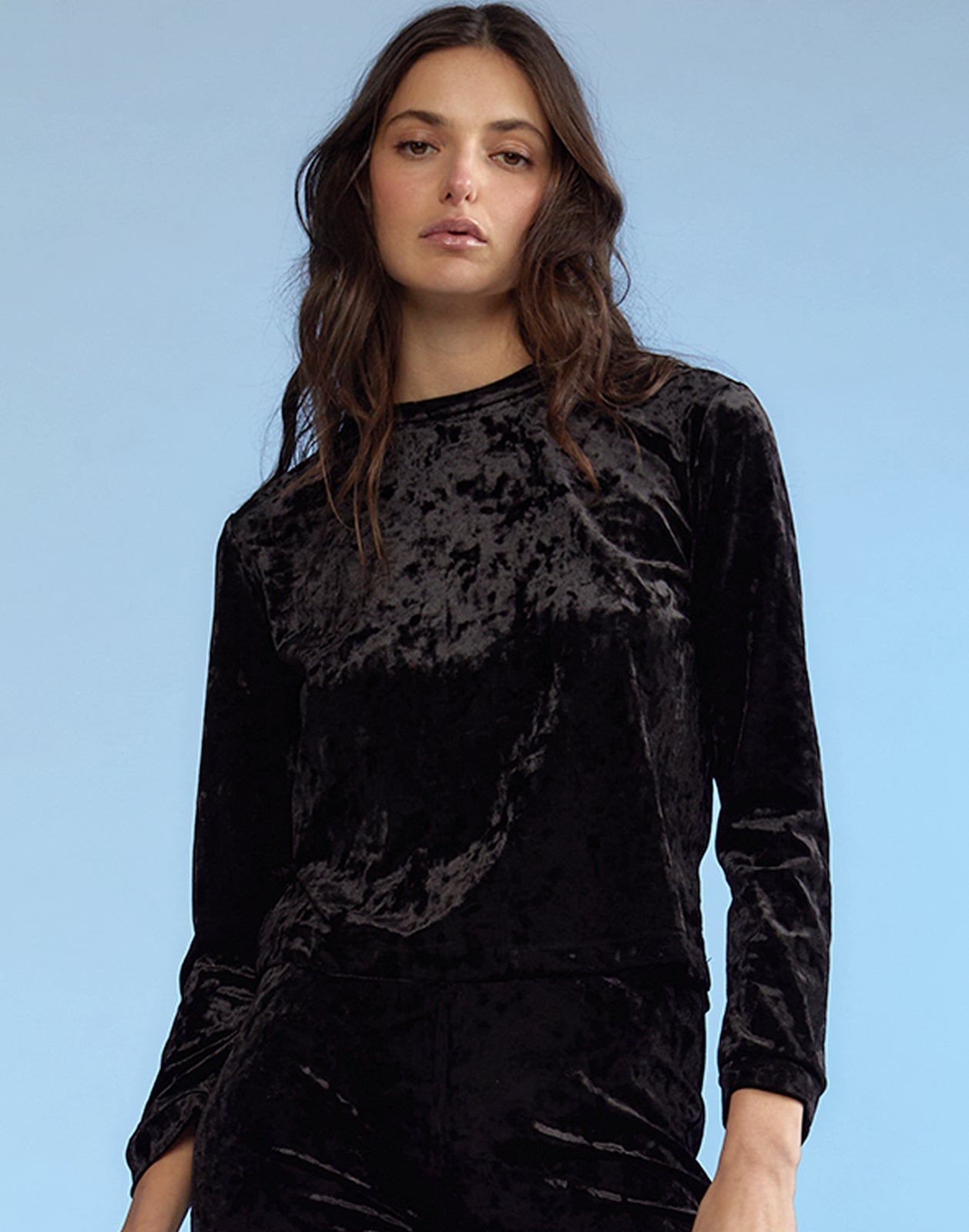 Crushed Velvet Pullover