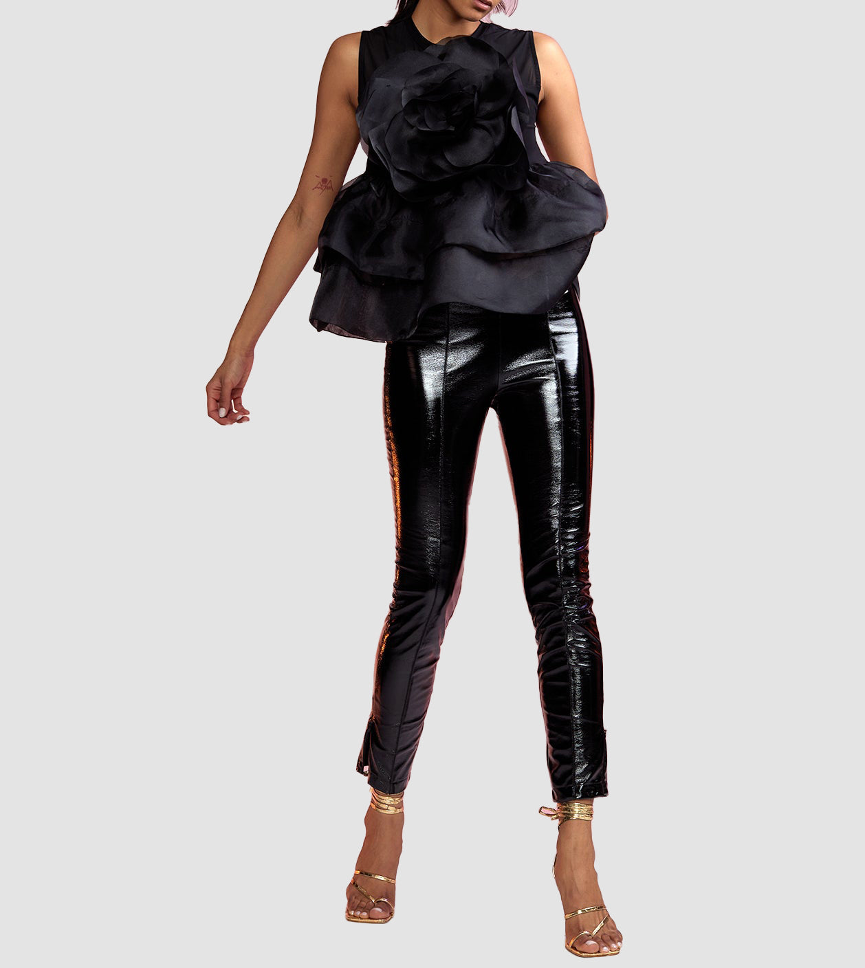 Vegan Leather Cigarette Pants