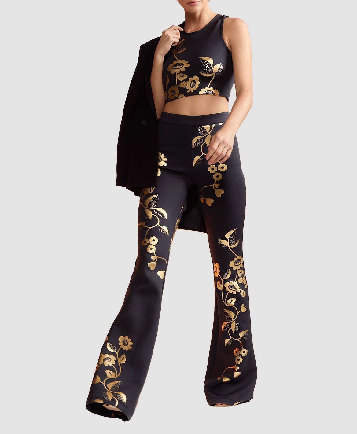 Bonded Fit and Flare Pant