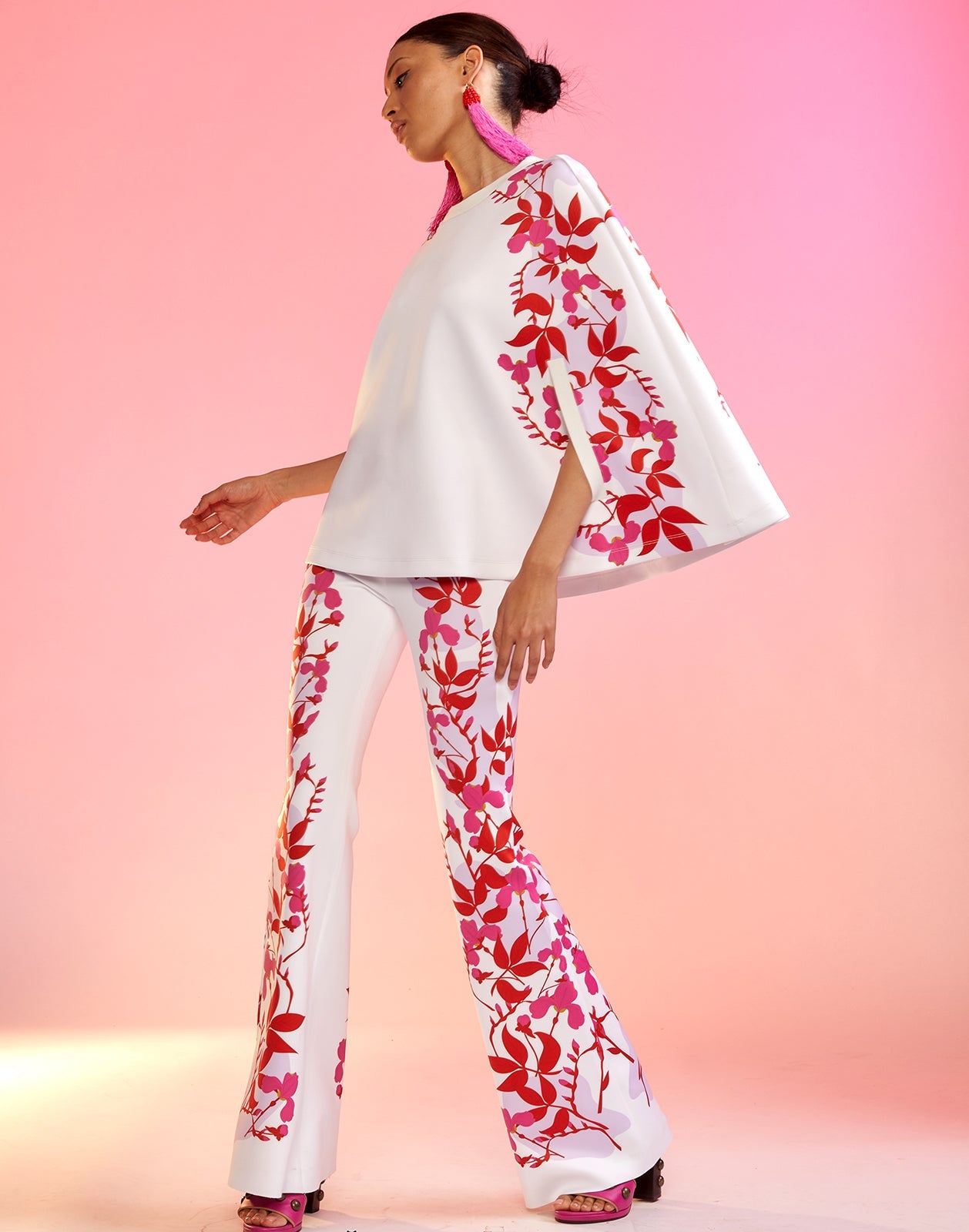 Bonded Fit and Flare Pants