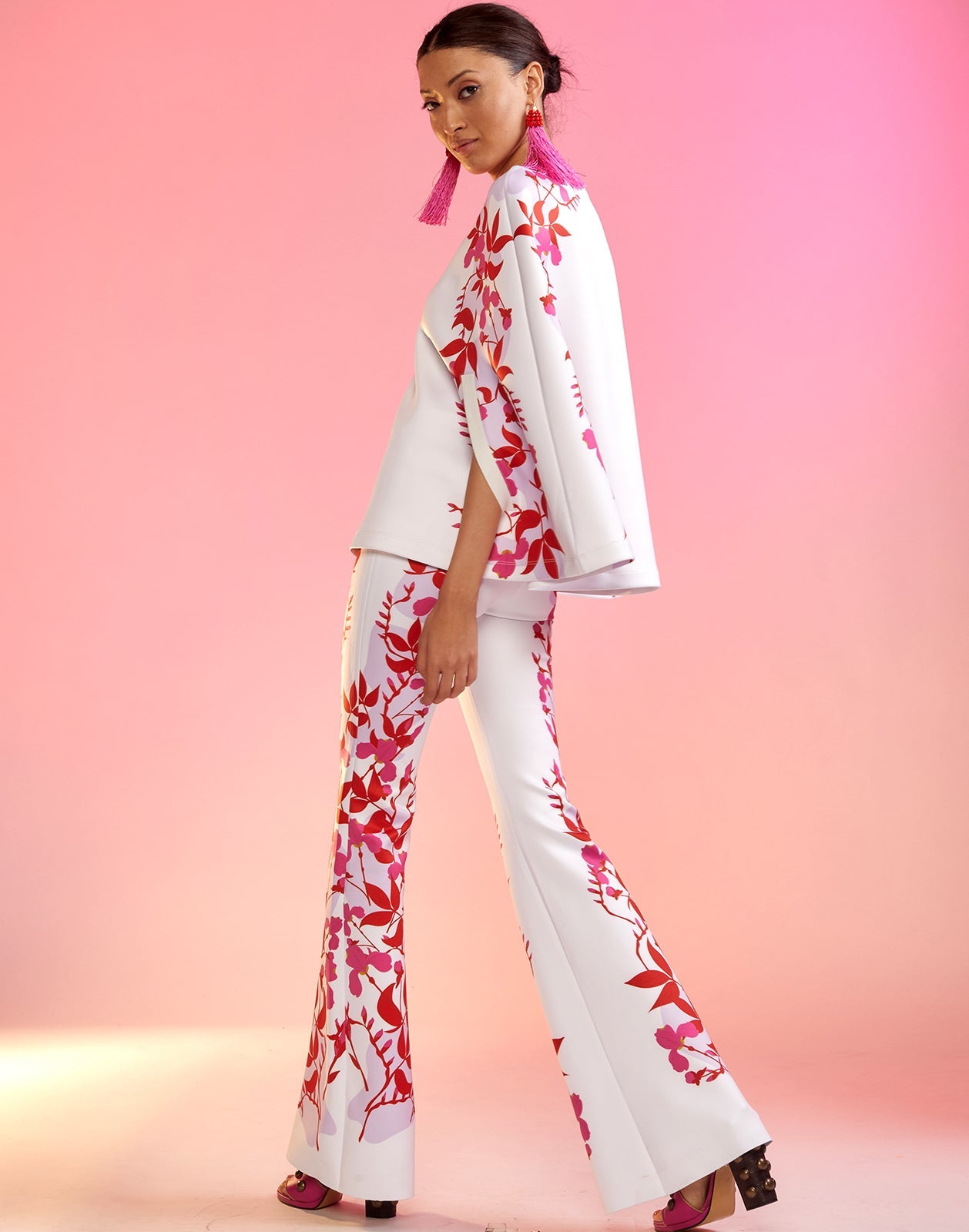 Bonded Fit and Flare Pants