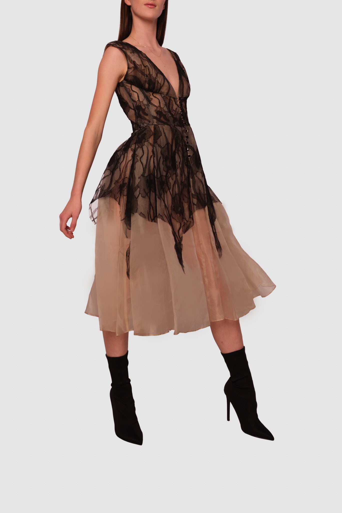 Lea Silk Organza Dress