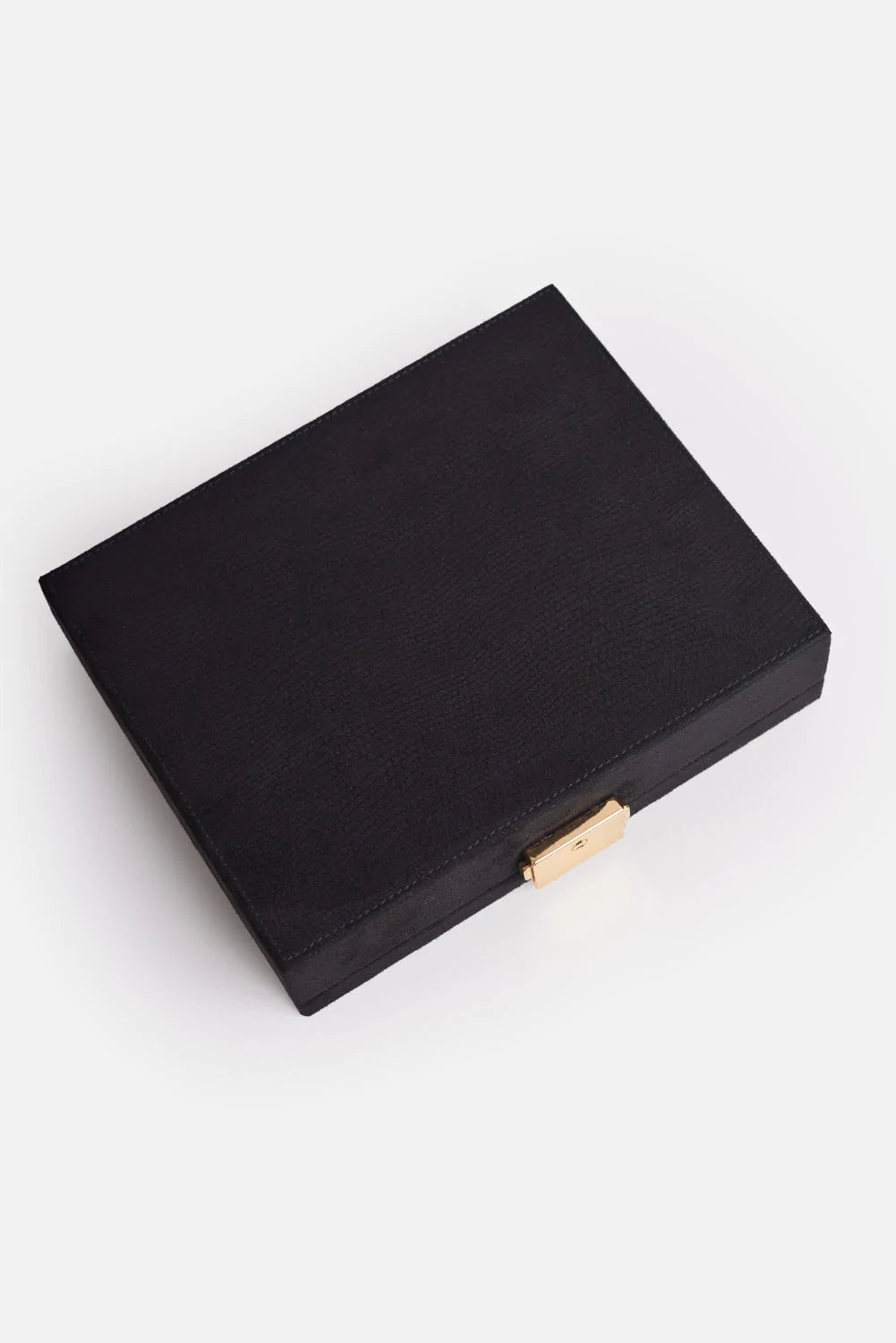 Sambar vegan handbag - Clutch Black Velvet - Top