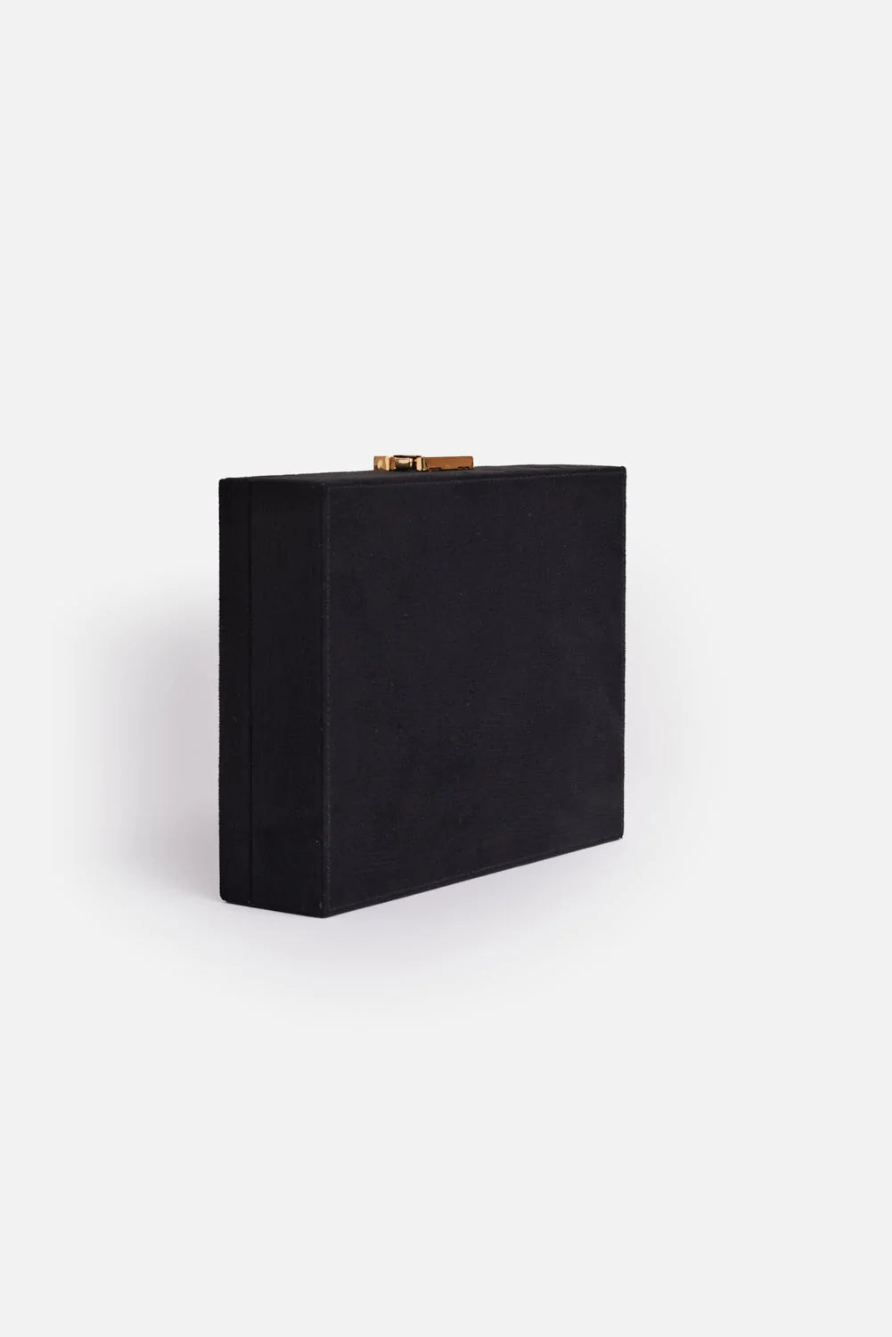 Sambar vegan handbag - Clutch Black Velvet - Side