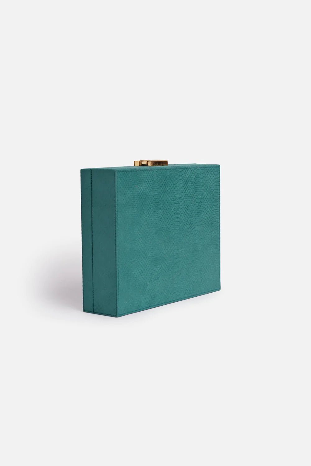 Sambar vegan handbag - Clutch Forest Green - Side