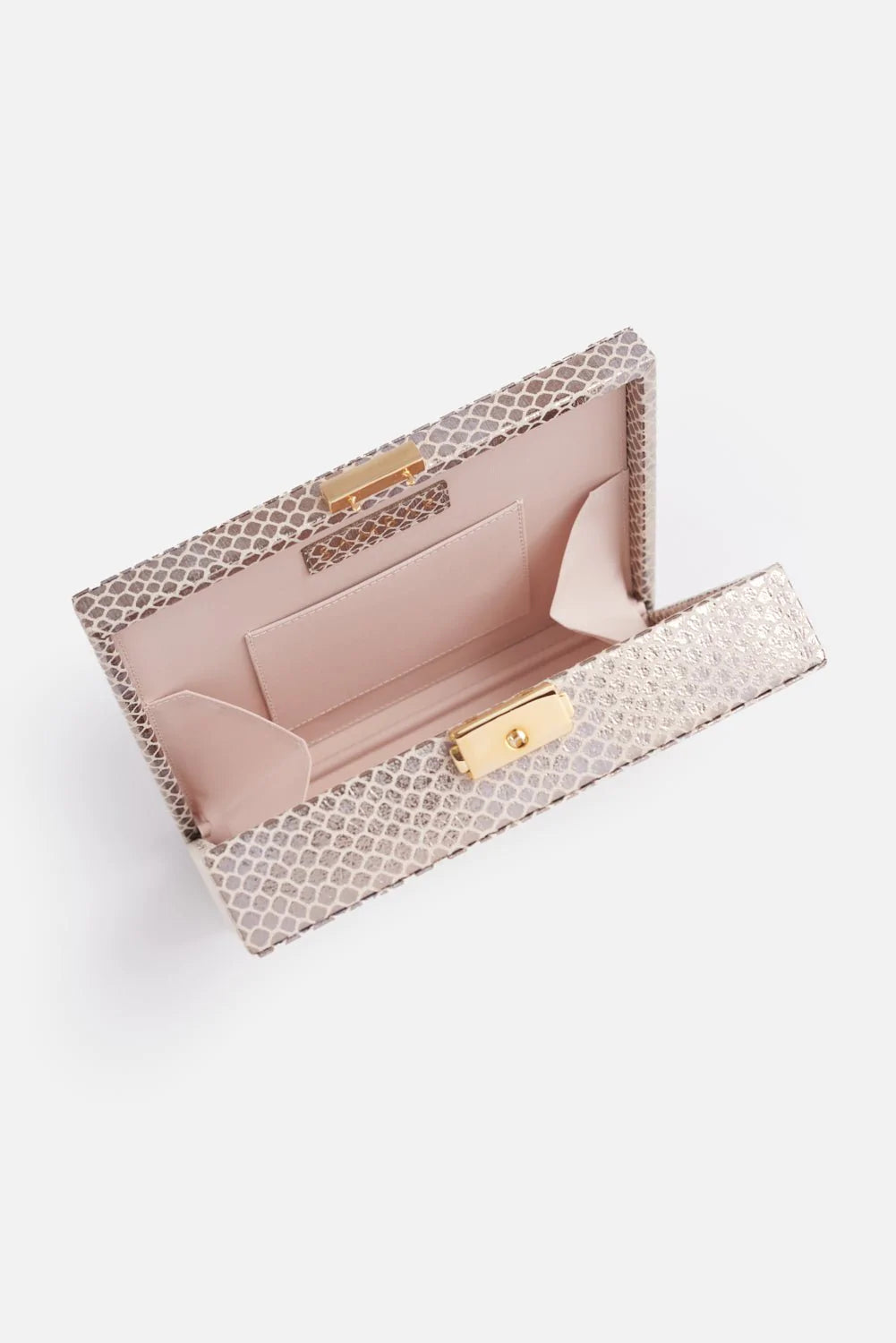 Sambar vegan handbag - Clutch Lilac - Open