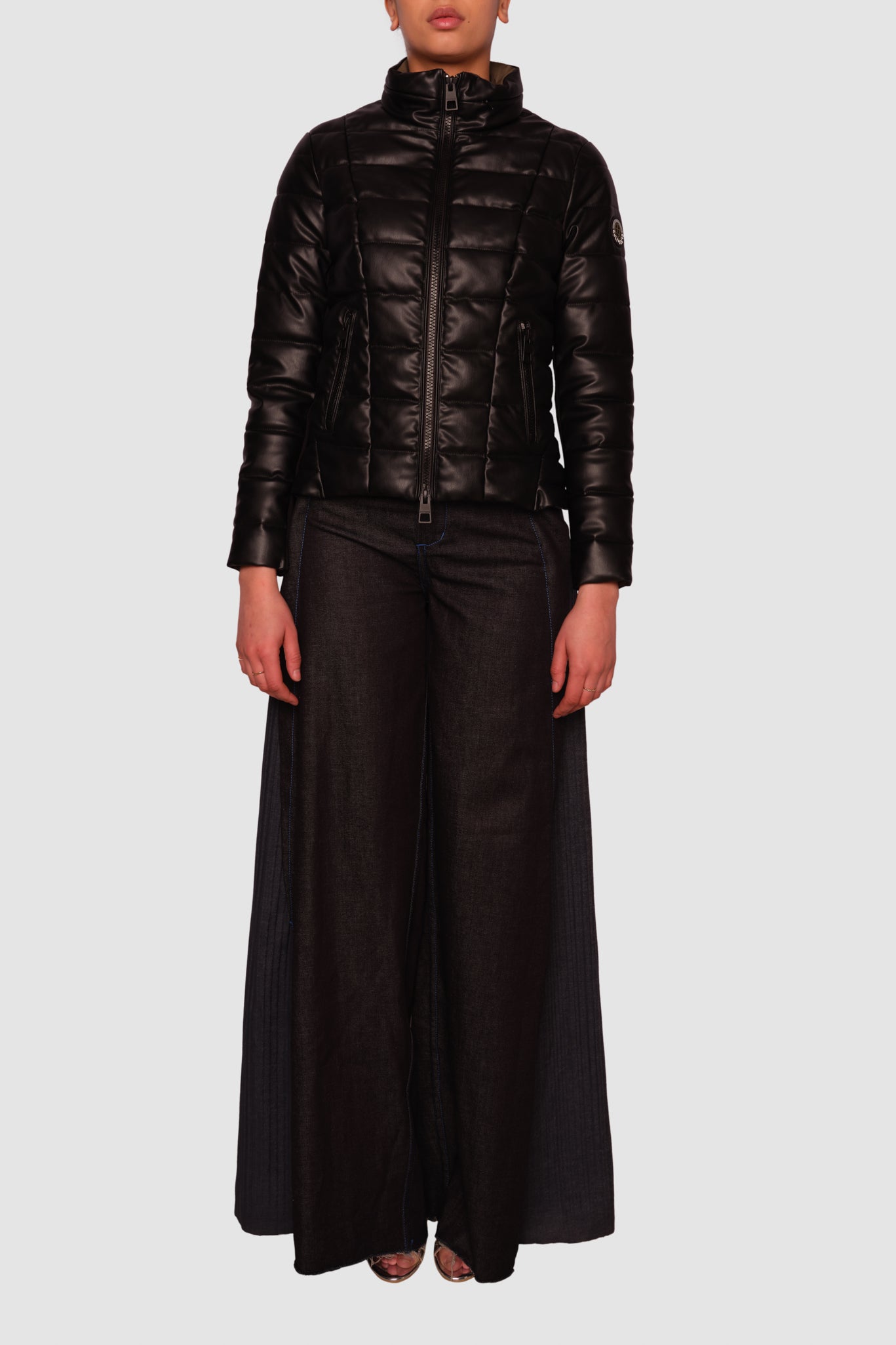 Faraday Black Short Puffer Jacket