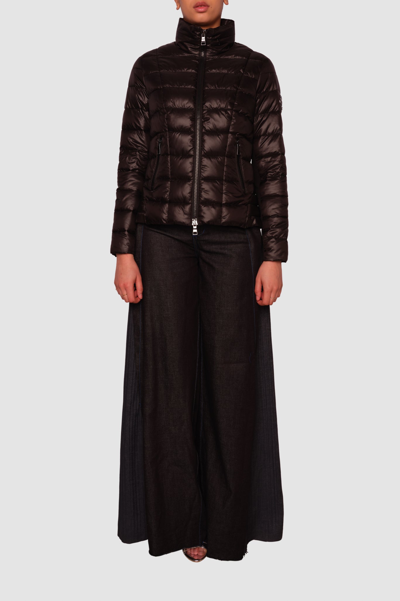 Faraday Black Short Puffer Jacket
