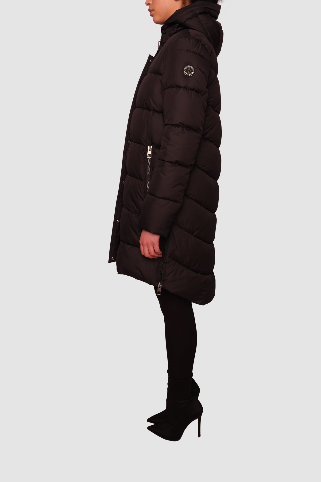 Portobello II Black Long Puffer Jacket