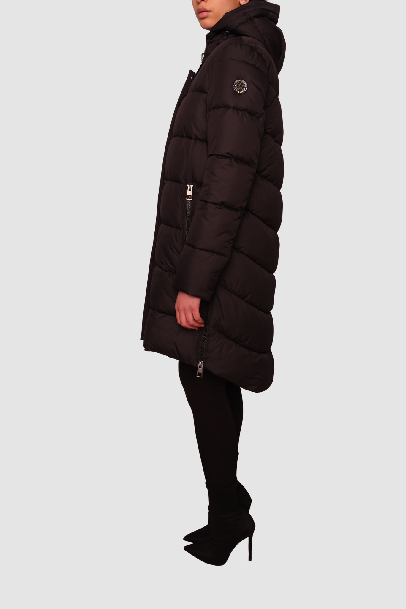 Portobello II Black Long Puffer Jacket